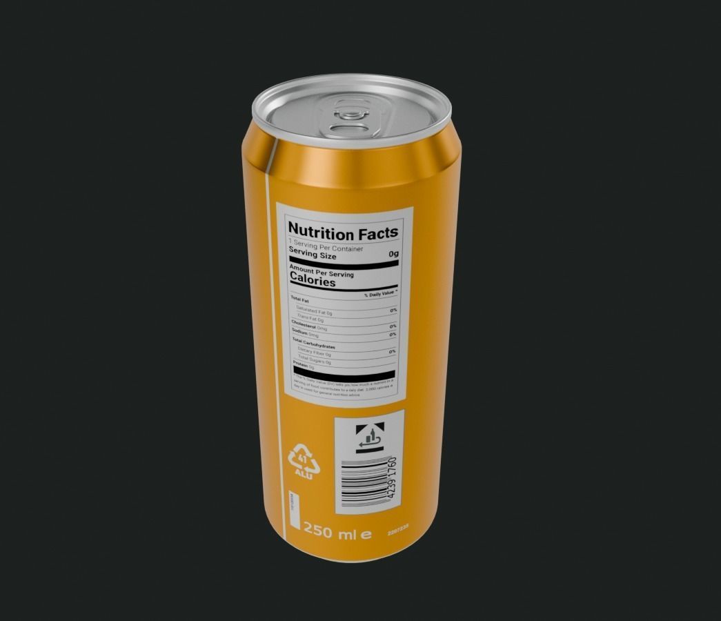 Wheat Beer Low-poly 3D model_2