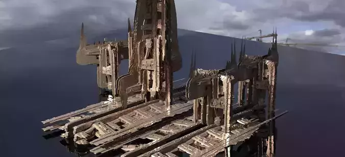 Ithian Ancient Sci fi Towers