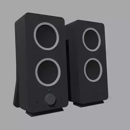 Dual Speaker Set 3D Model