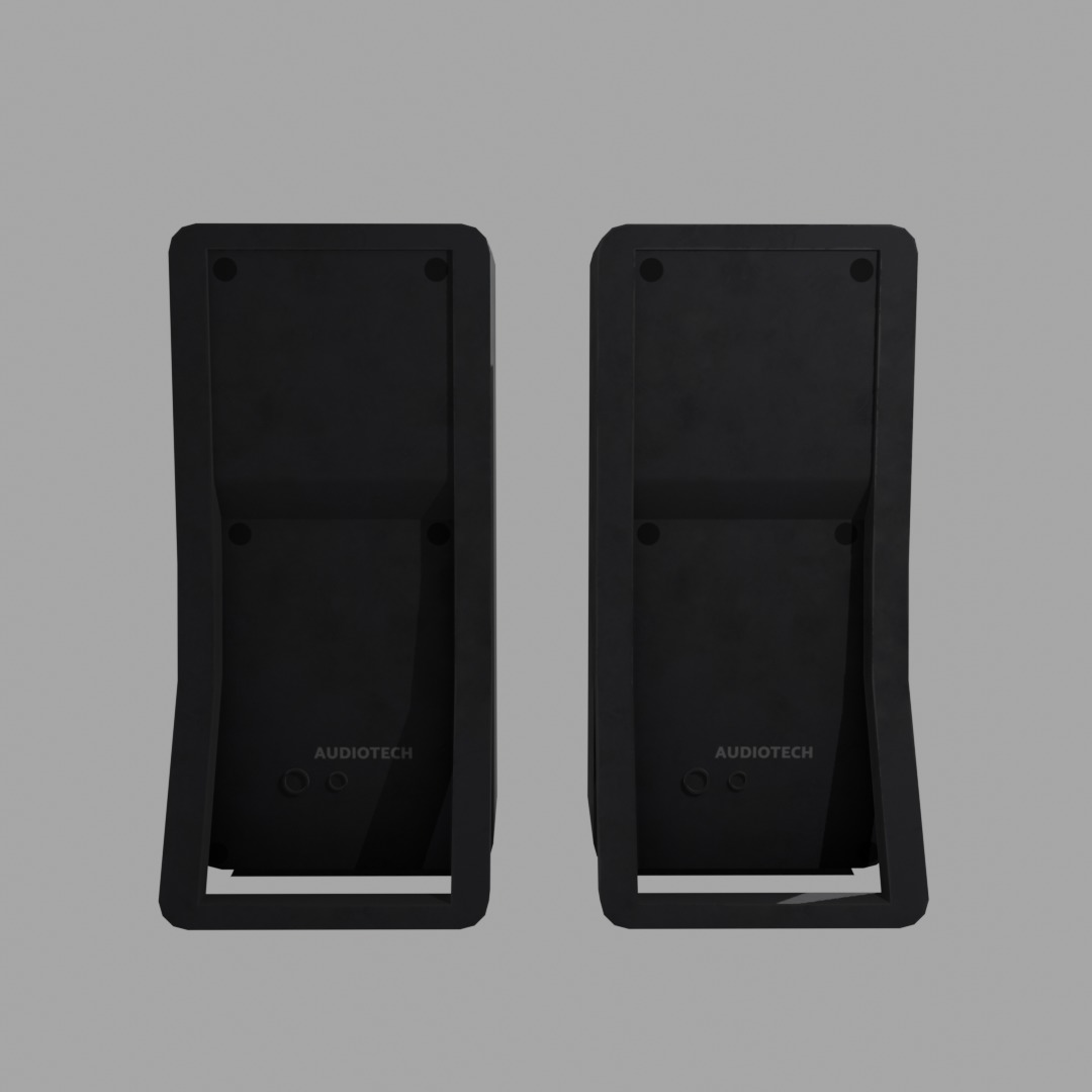 Dual Speaker Set 3D Model 3D model_1