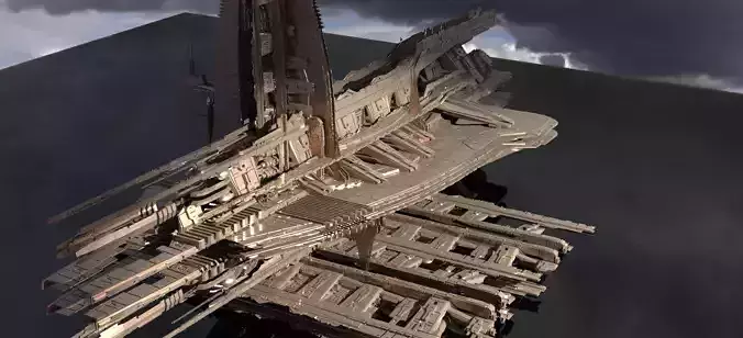 Ithian Ancient Sci fi Docks