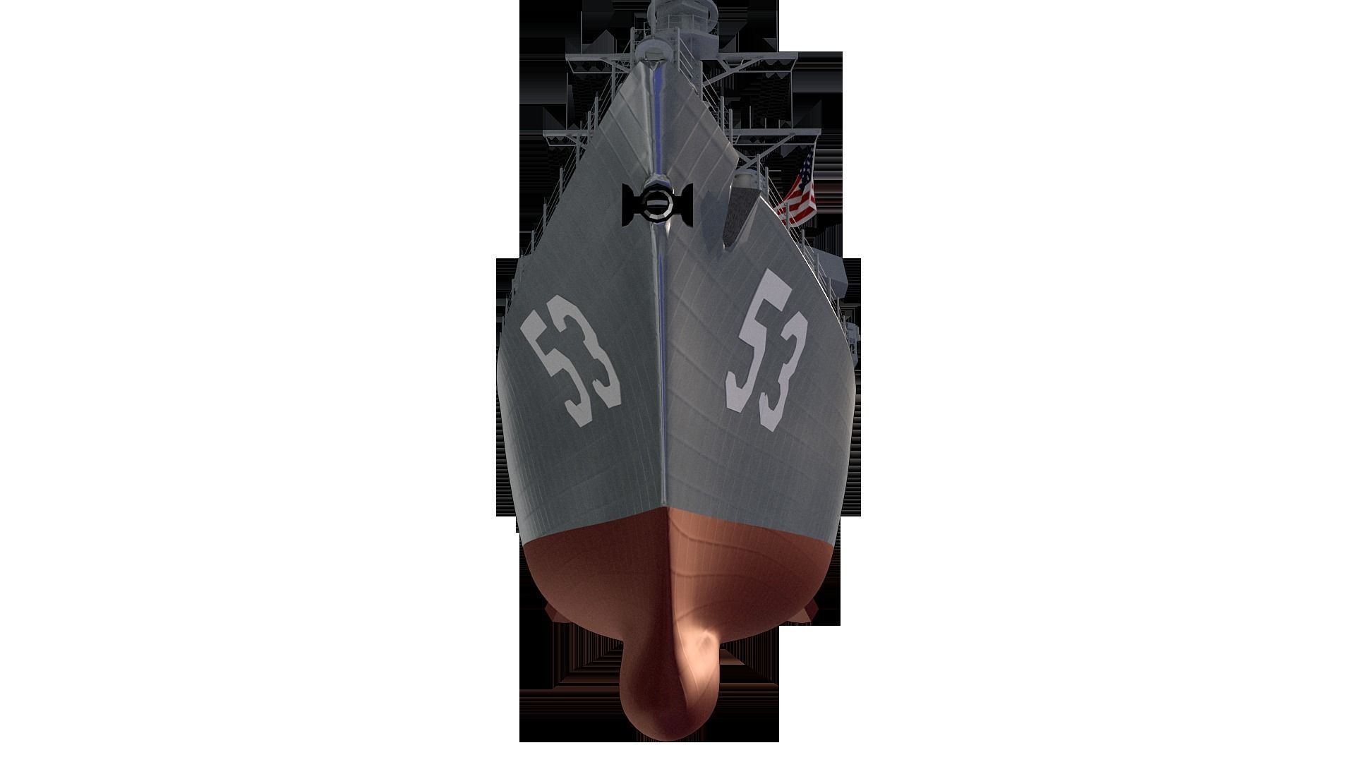 Arleigh Burke class destroyer Burke class 3D model_7