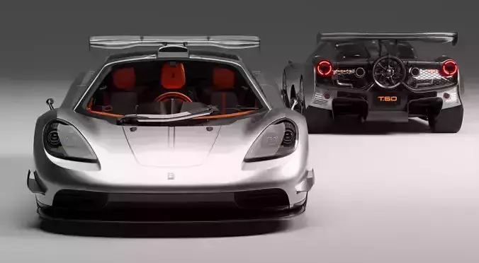 Gordon Murray Automotive T50 Fancar 3D model
