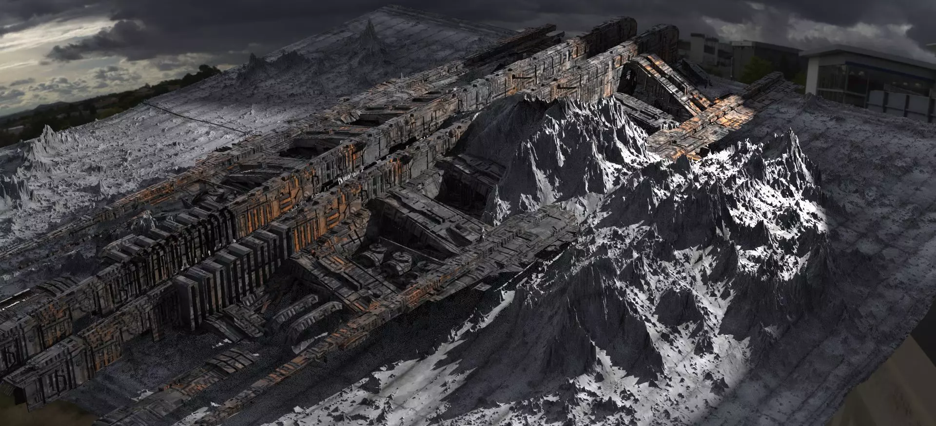 Alpha Draconis colony remains 3D model