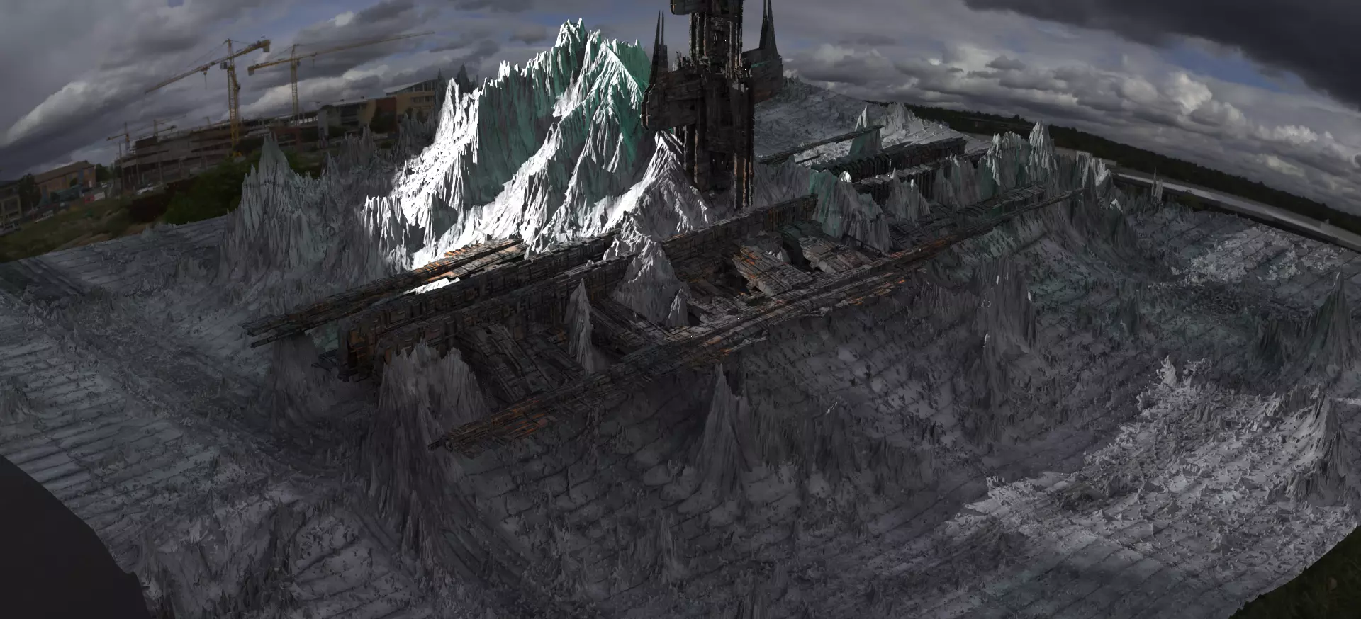 Alpha Draconis extended colony  3D model_0