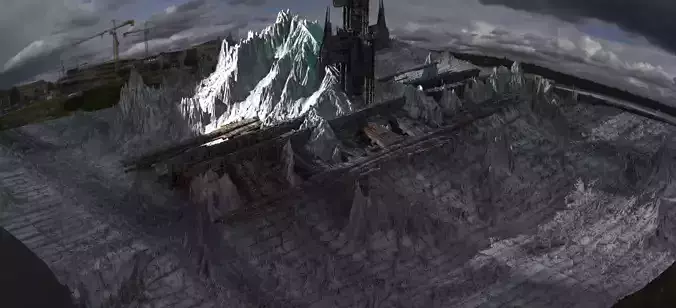 Alpha Draconis extended colony  3D model