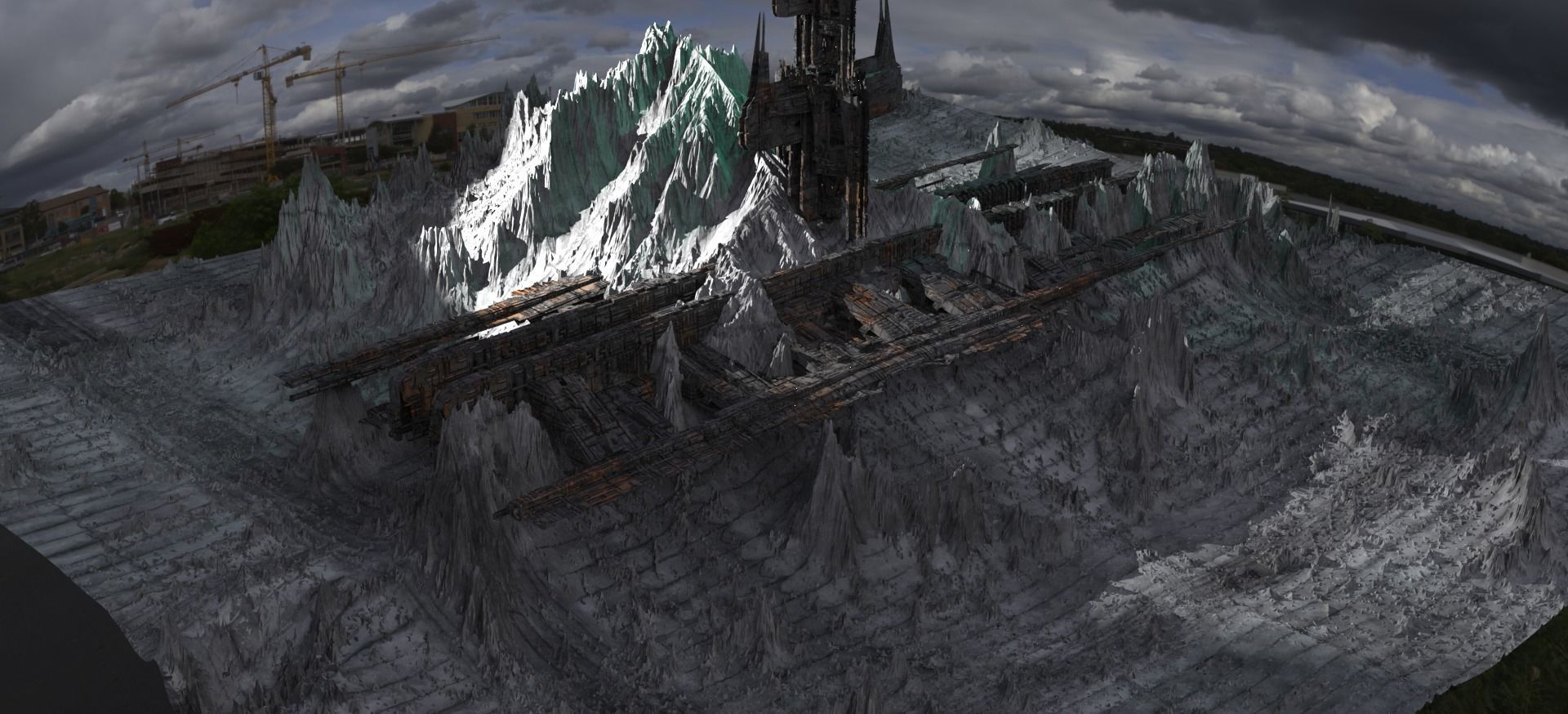 Alpha Draconis extended colony  3D model_1