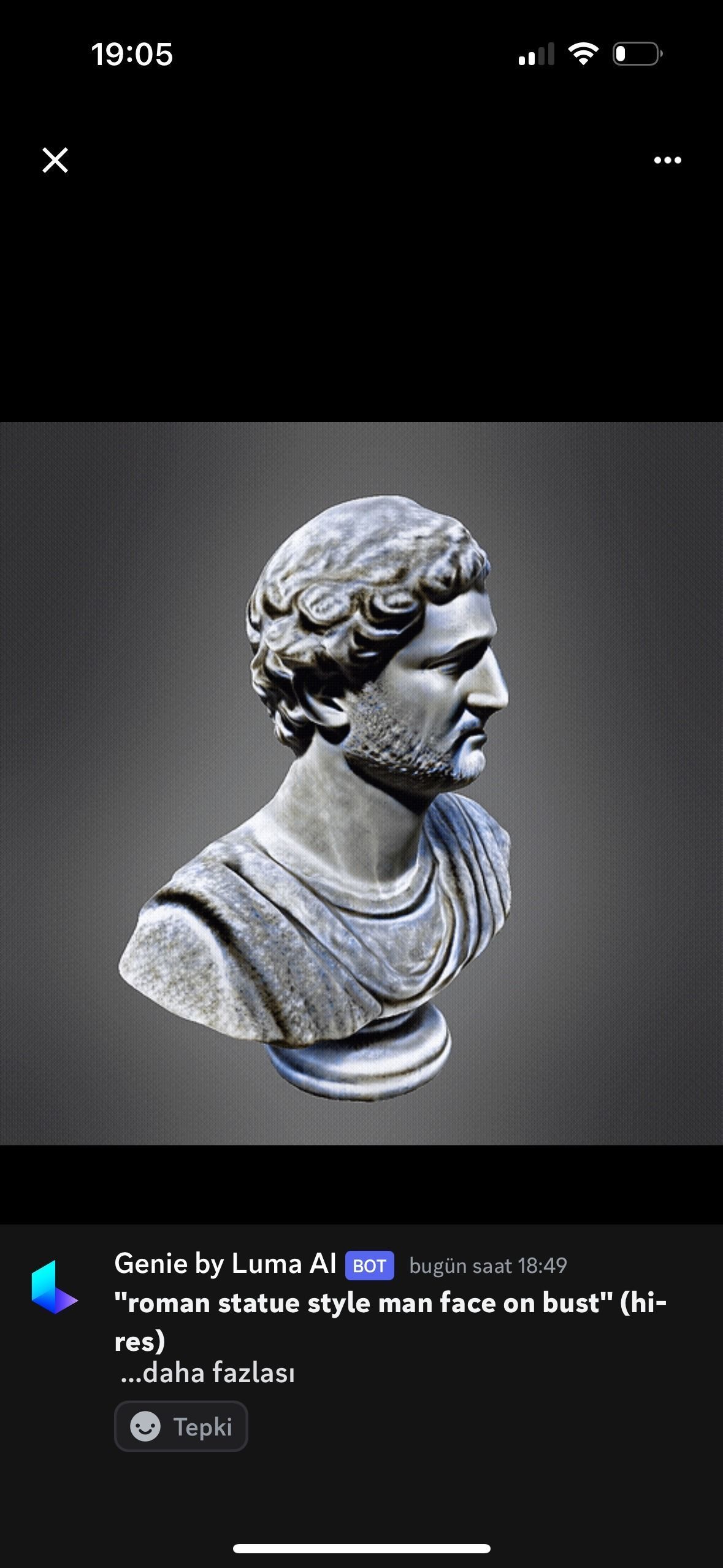 Roman Statue with bust 3D print model_2