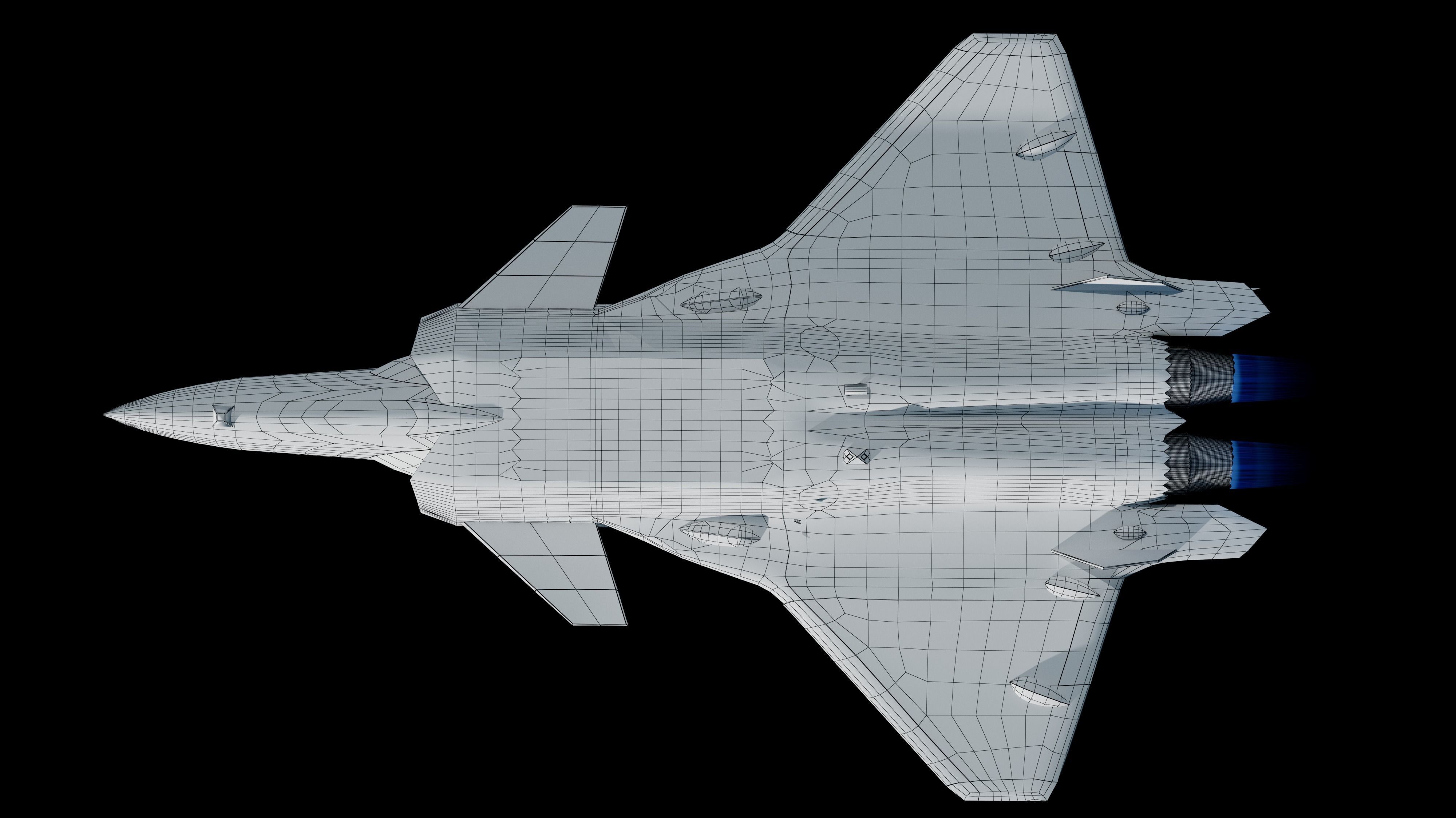 3D J-20 fighter j-20 J20 j-20 stealth fighter j-20 Weilong model 3D model_17