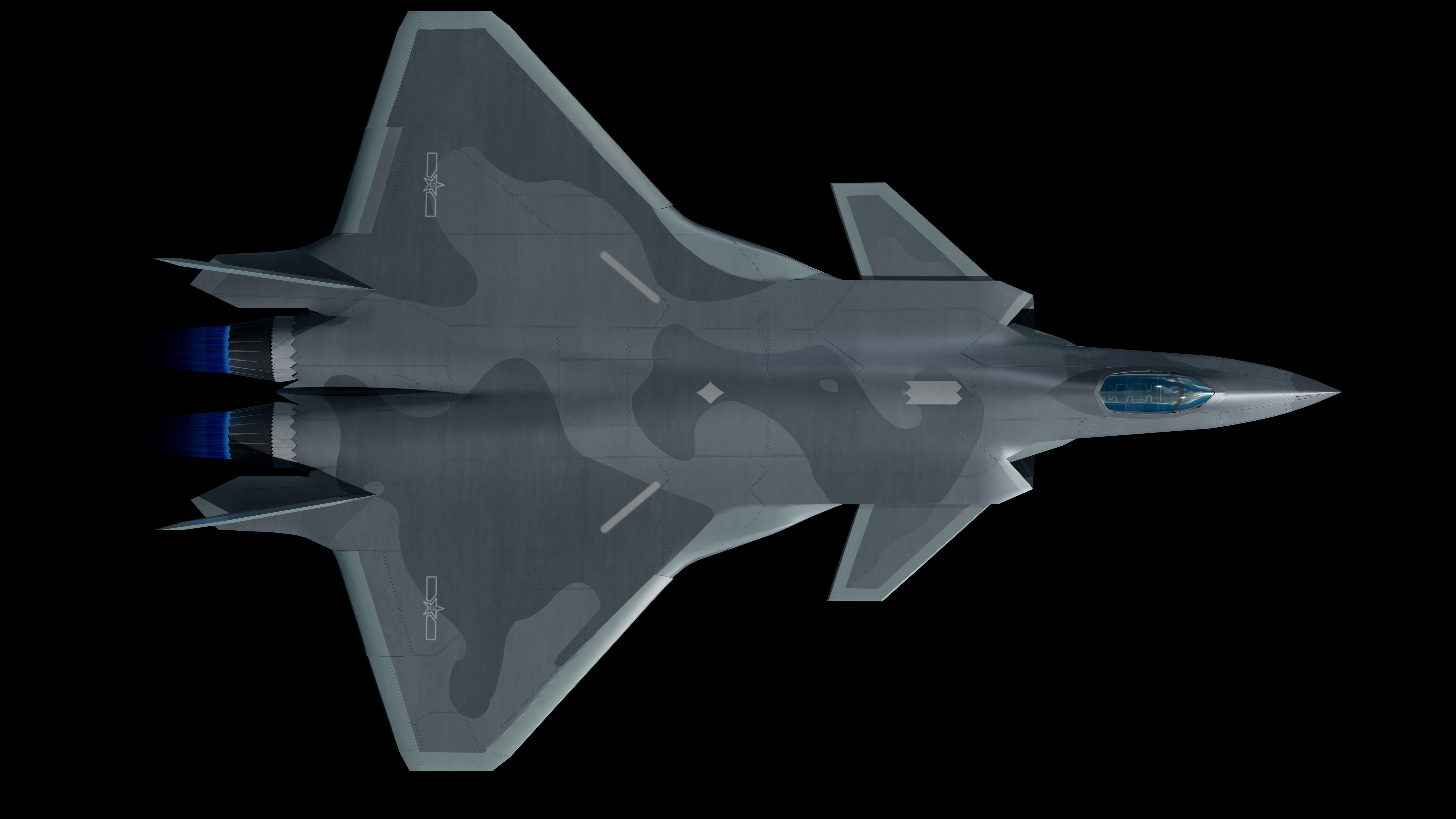 3D J-20 fighter j-20 J20 j-20 stealth fighter j-20 Weilong model 3D model_6