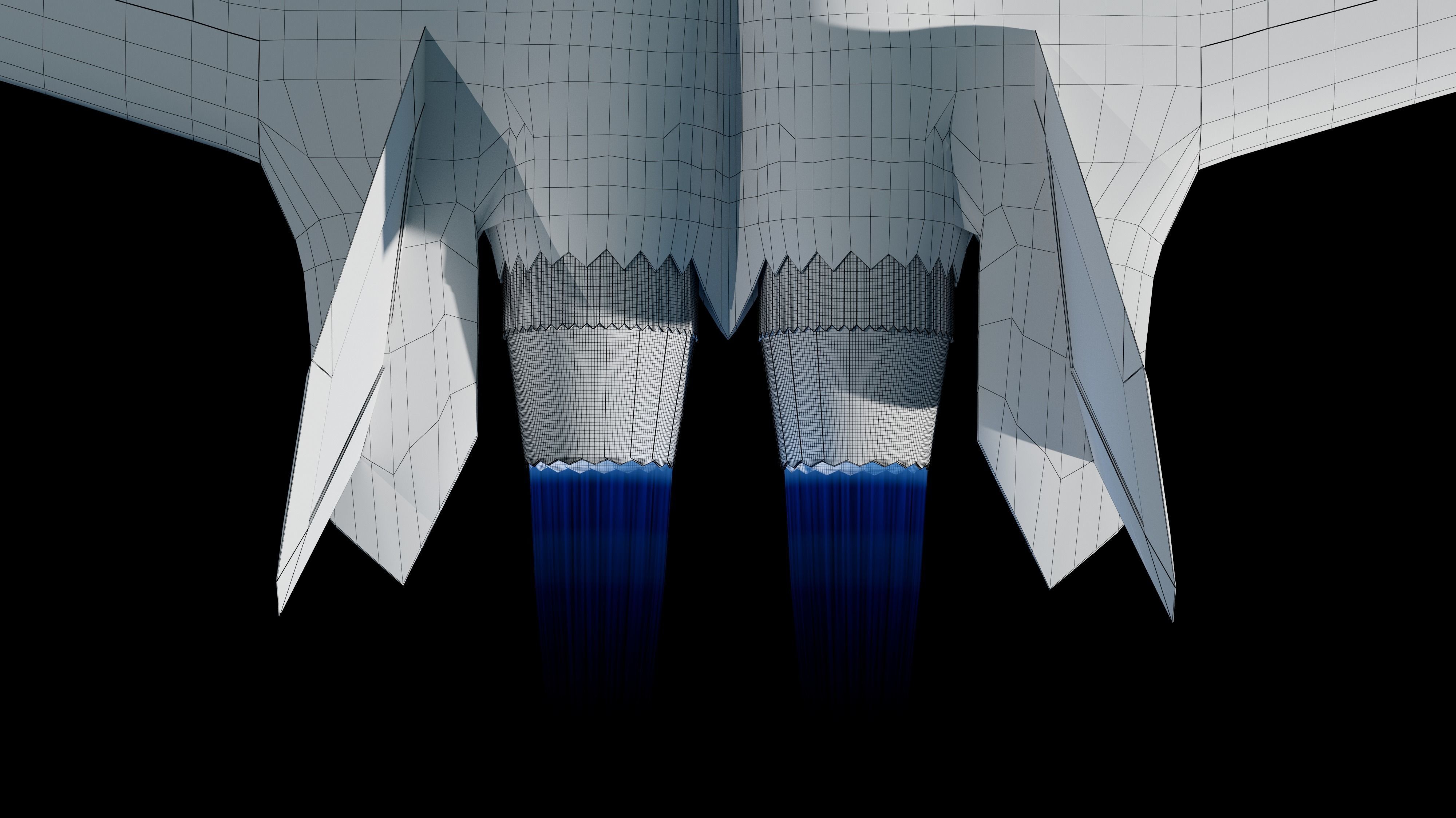 3D J-20 fighter j-20 J20 j-20 stealth fighter j-20 Weilong model 3D model_18