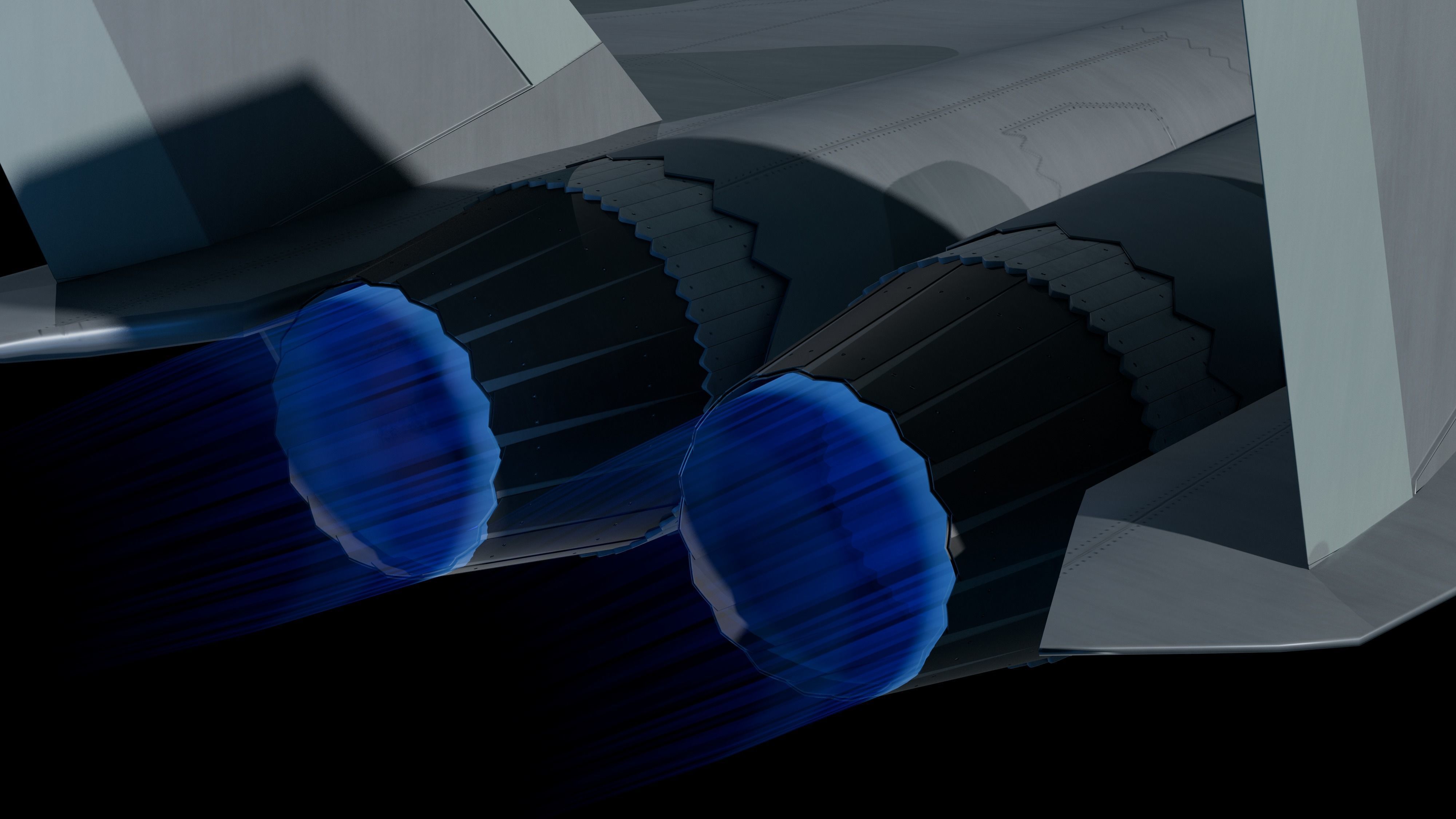 3D J-20 fighter j-20 J20 j-20 stealth fighter j-20 Weilong model 3D model_5