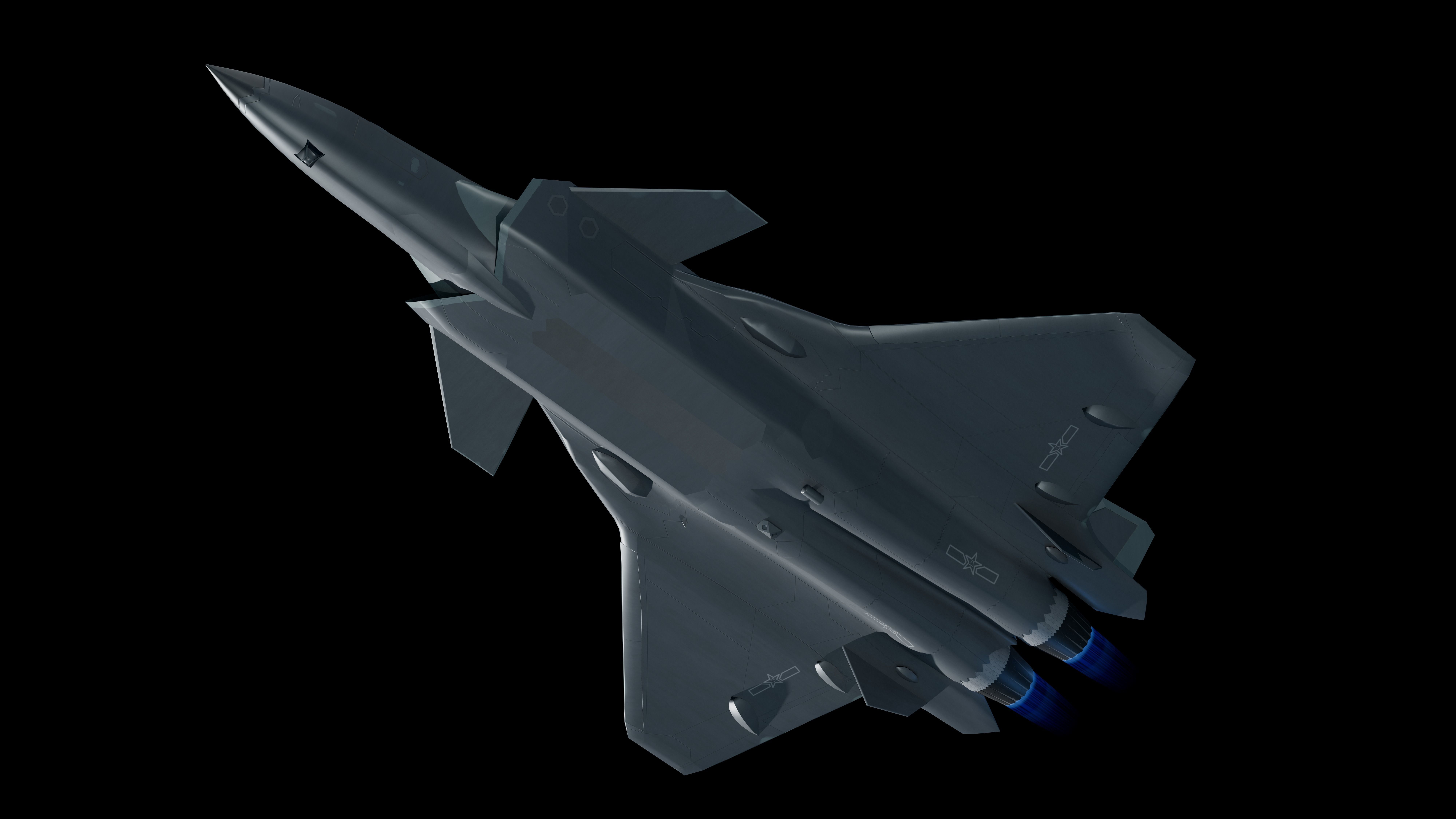 3D J-20 fighter j-20 J20 j-20 stealth fighter j-20 Weilong model 3D model_10