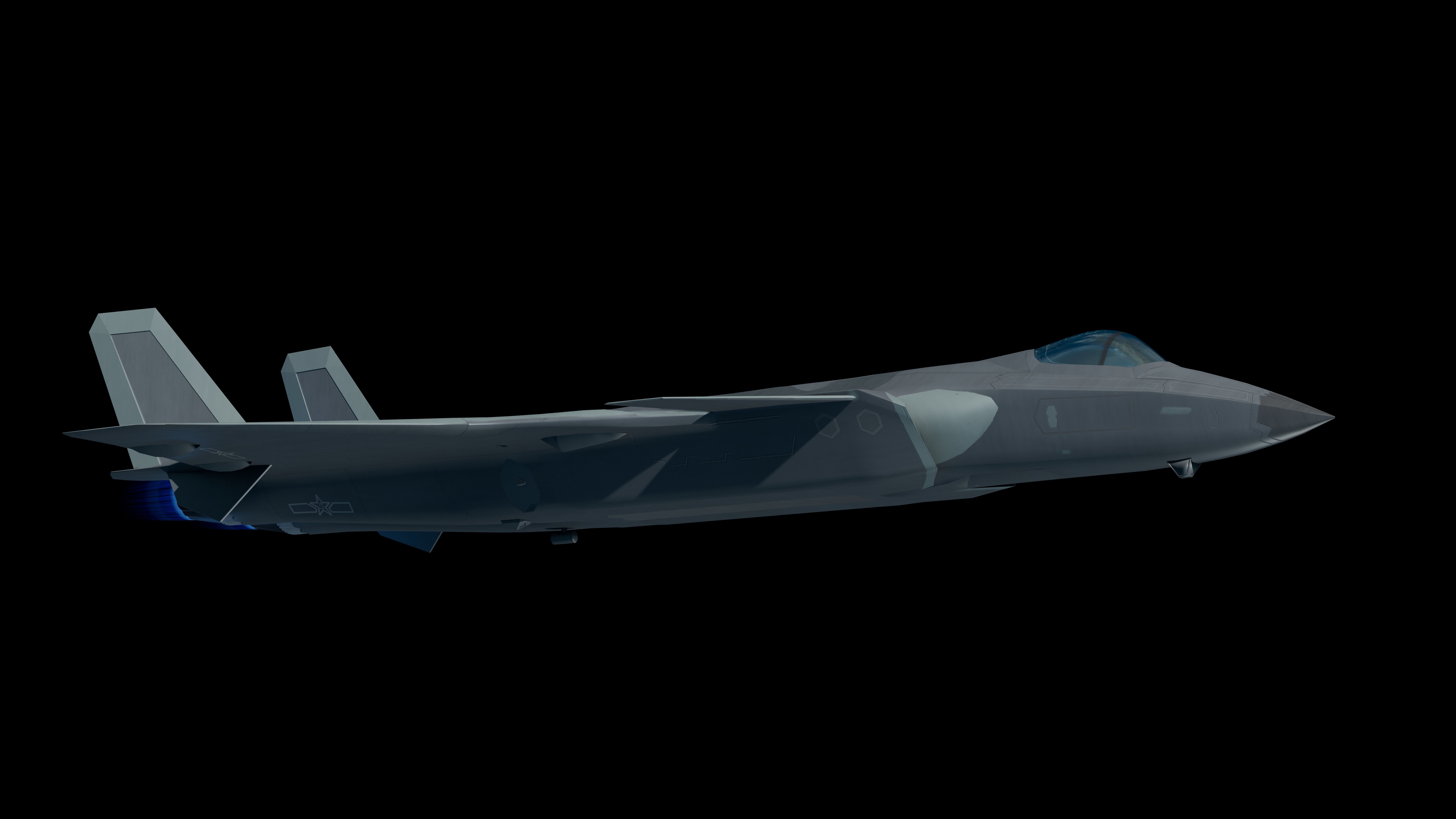 3D J-20 fighter j-20 J20 j-20 stealth fighter j-20 Weilong model 3D model_3
