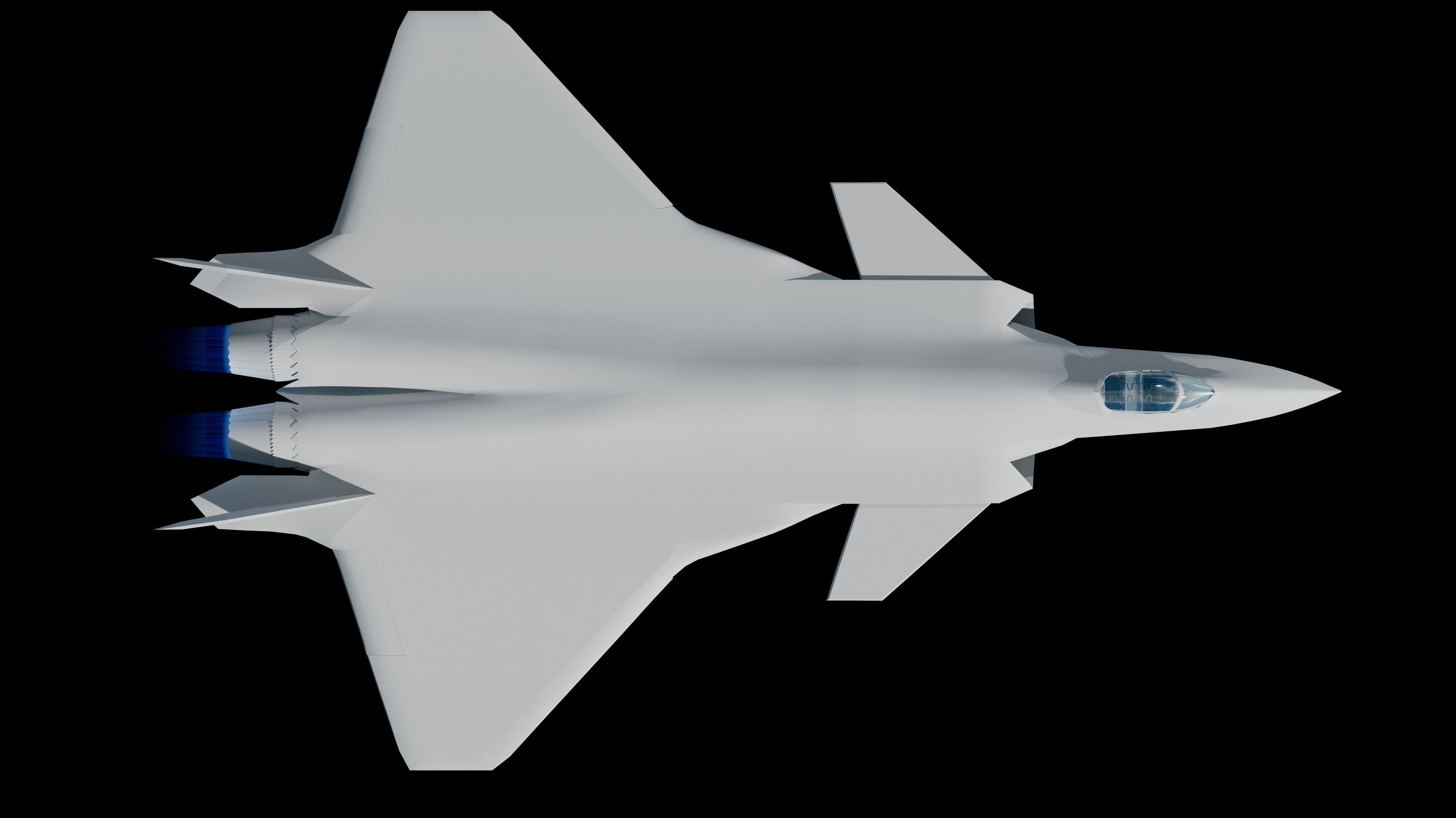 3D J-20 fighter j-20 J20 j-20 stealth fighter j-20 Weilong model 3D model_22