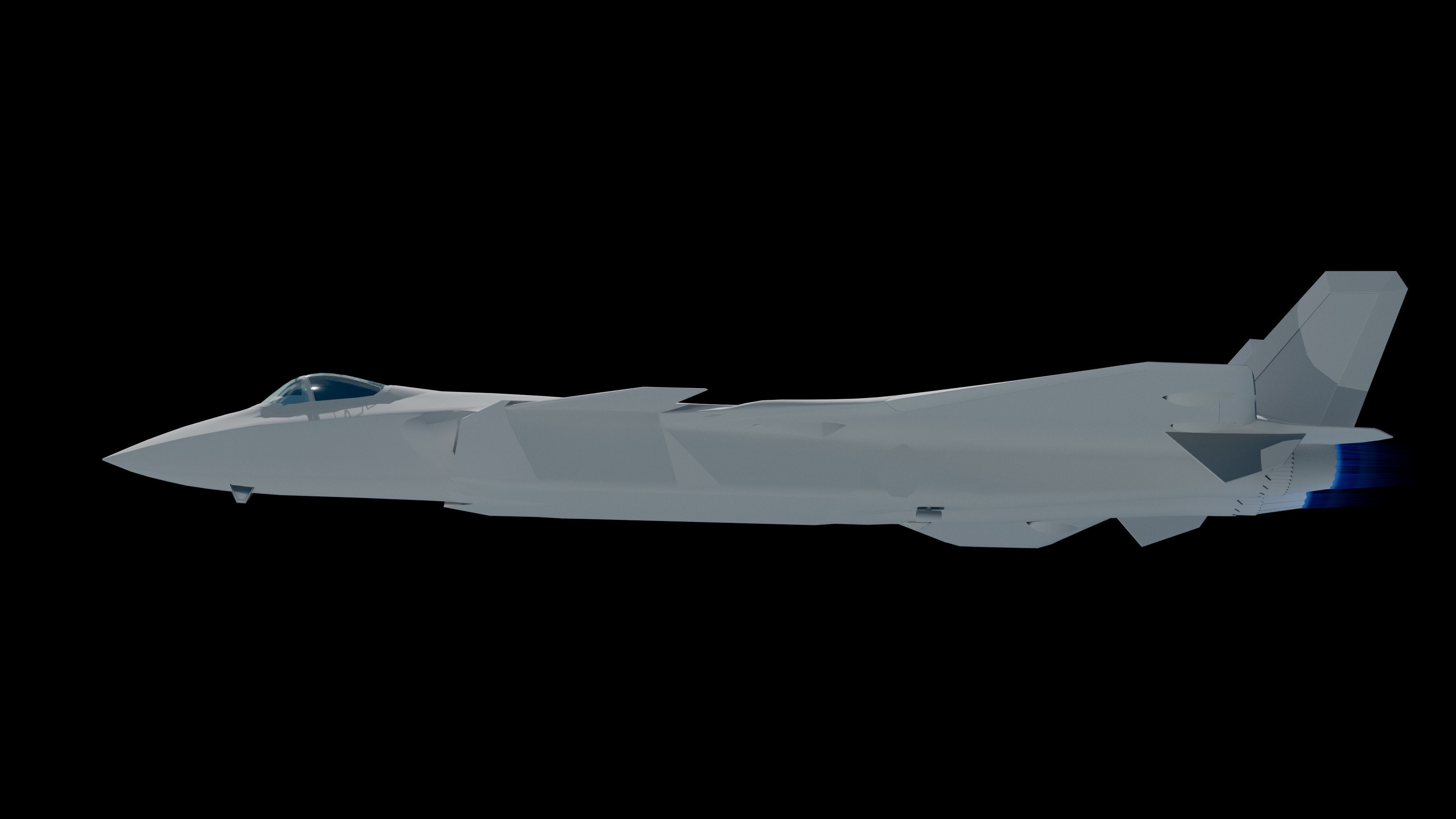 3D J-20 fighter j-20 J20 j-20 stealth fighter j-20 Weilong model 3D model_25