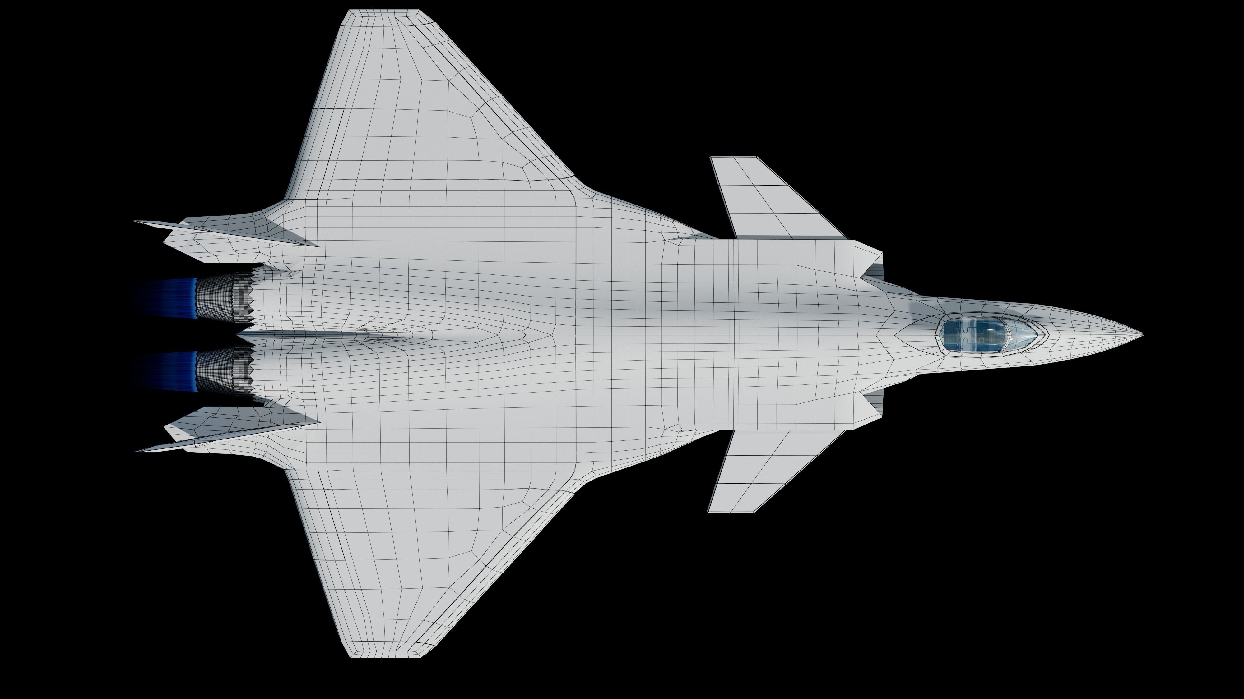 3D J-20 fighter j-20 J20 j-20 stealth fighter j-20 Weilong model 3D model_20