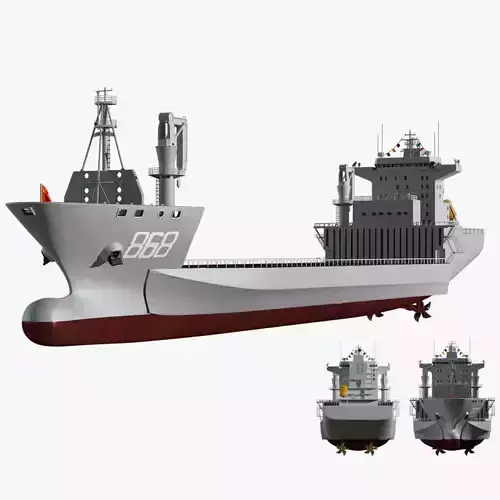 China Navy Donghai Island semi submersible ship No 868 3D