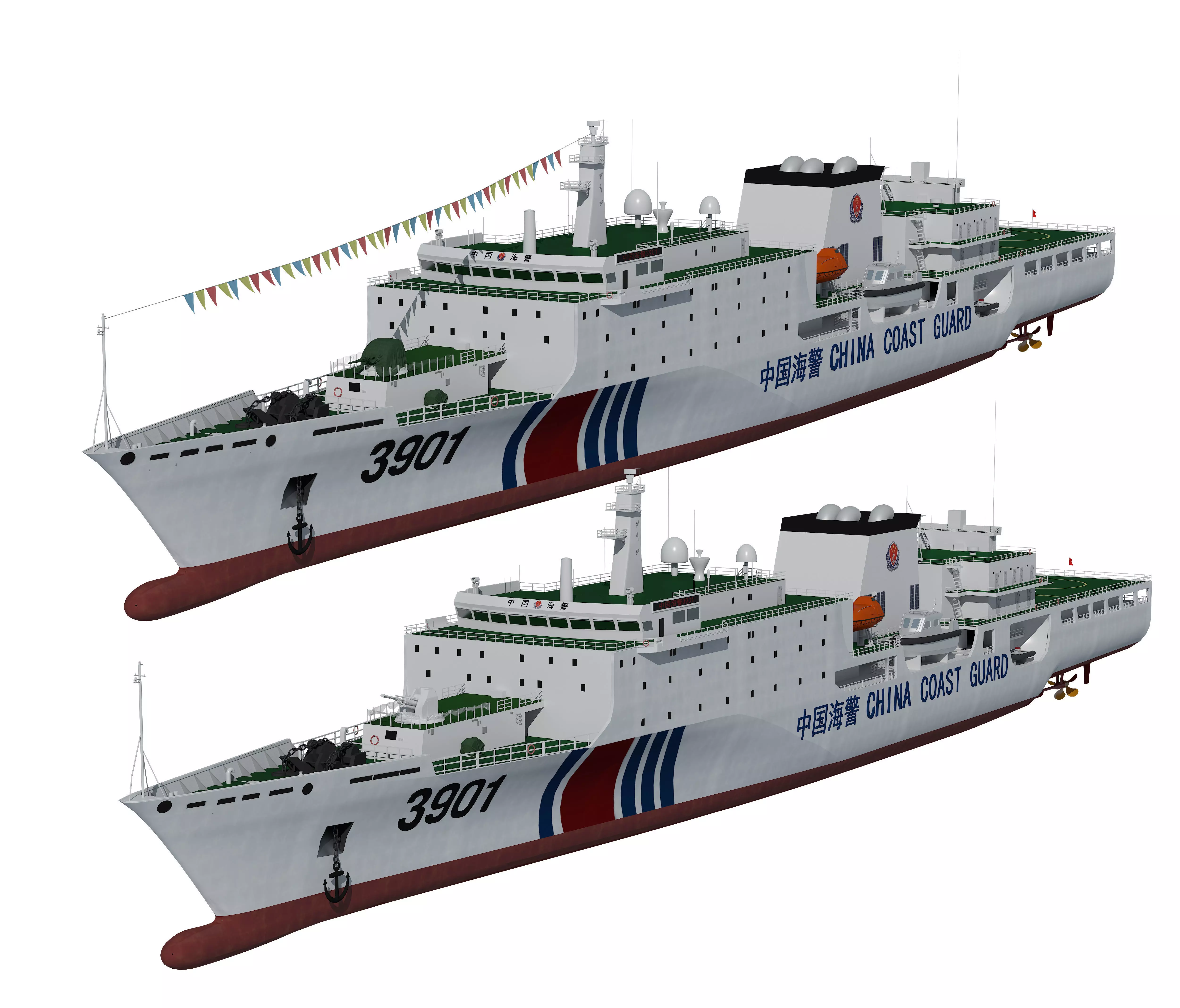 China Coast Guard 3901 CCGS 3901 China Coast Guard South  3D model_0