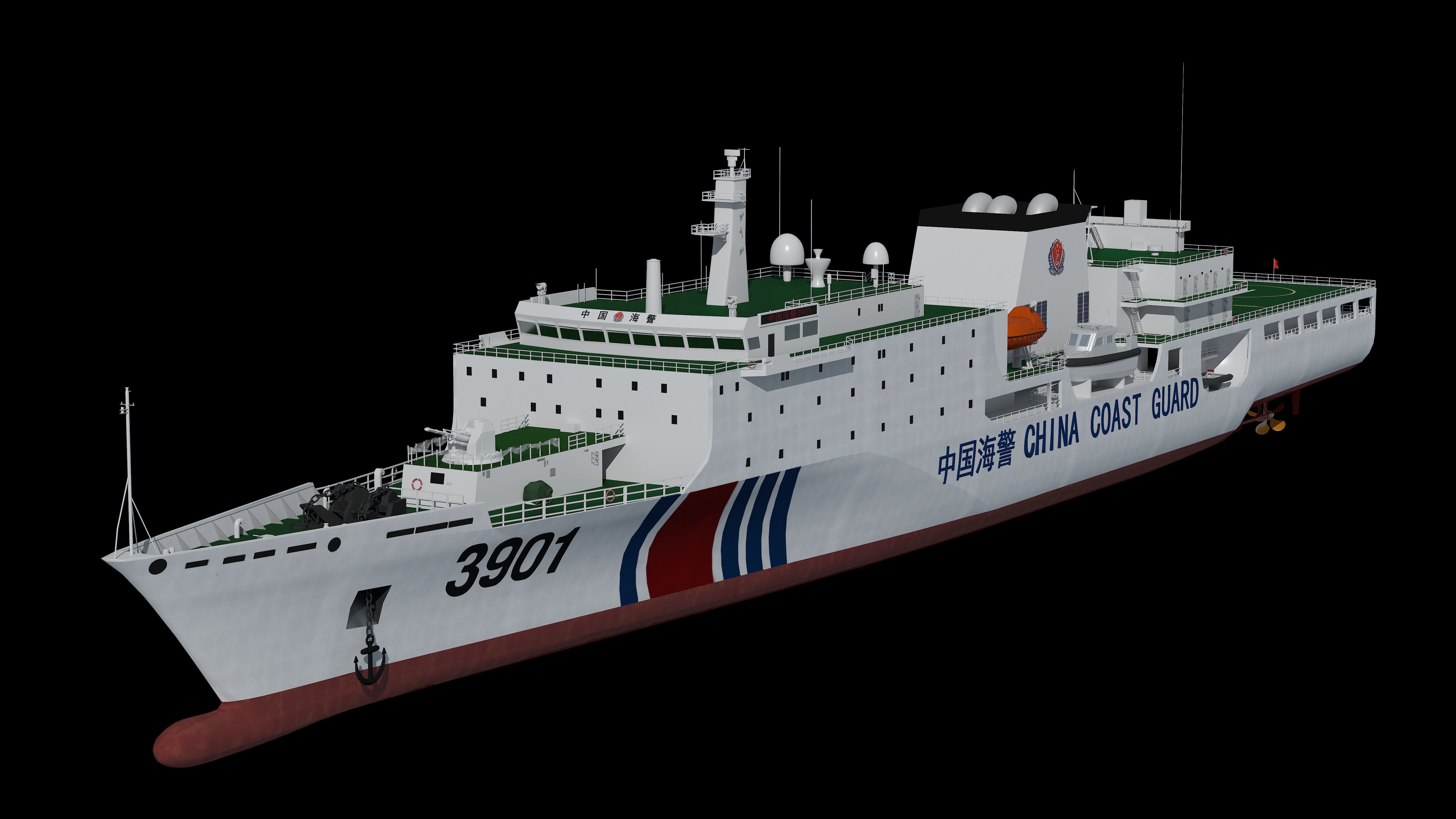 China Coast Guard 3901 CCGS 3901 China Coast Guard South  3D model_2