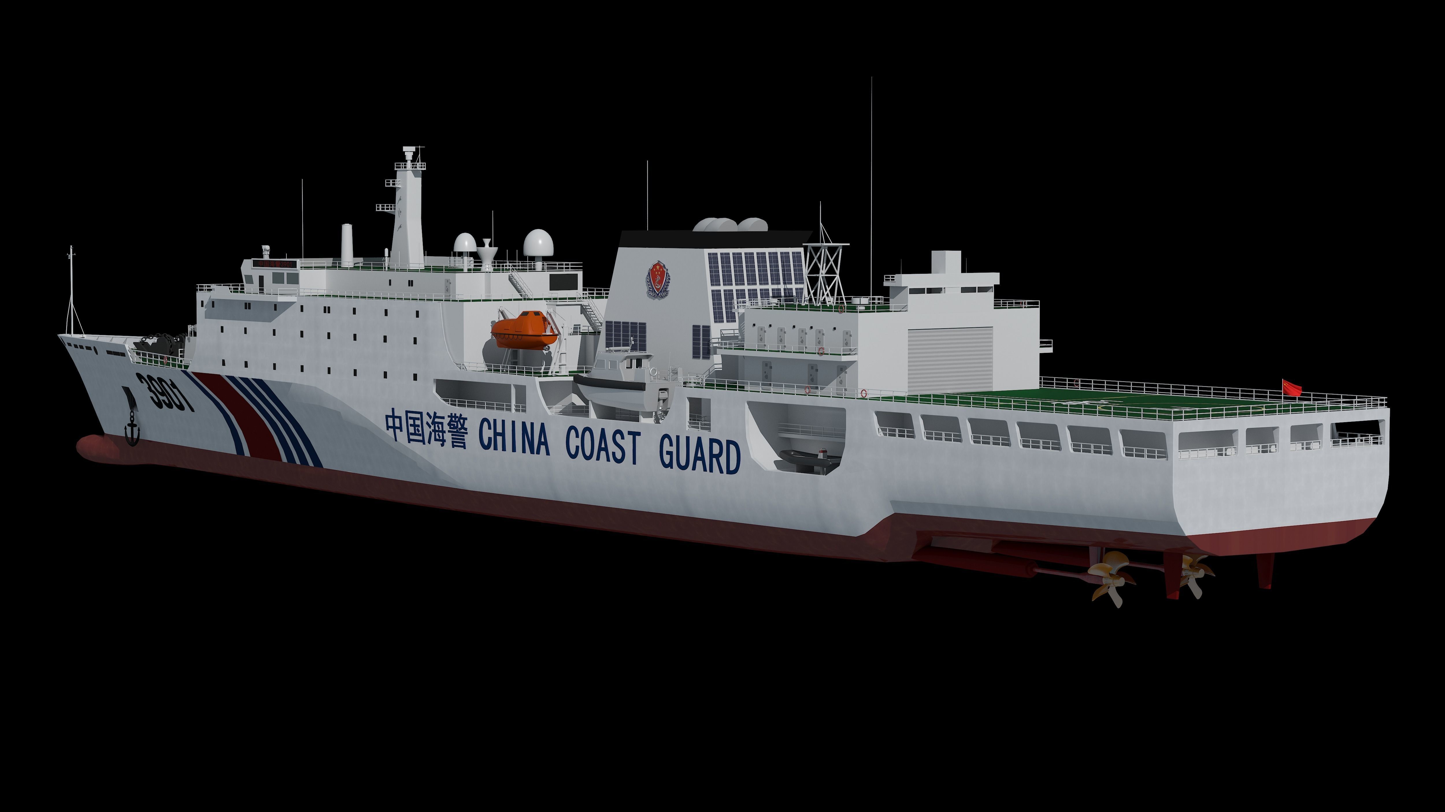 China Coast Guard 3901 CCGS 3901 China Coast Guard South  3D model_5