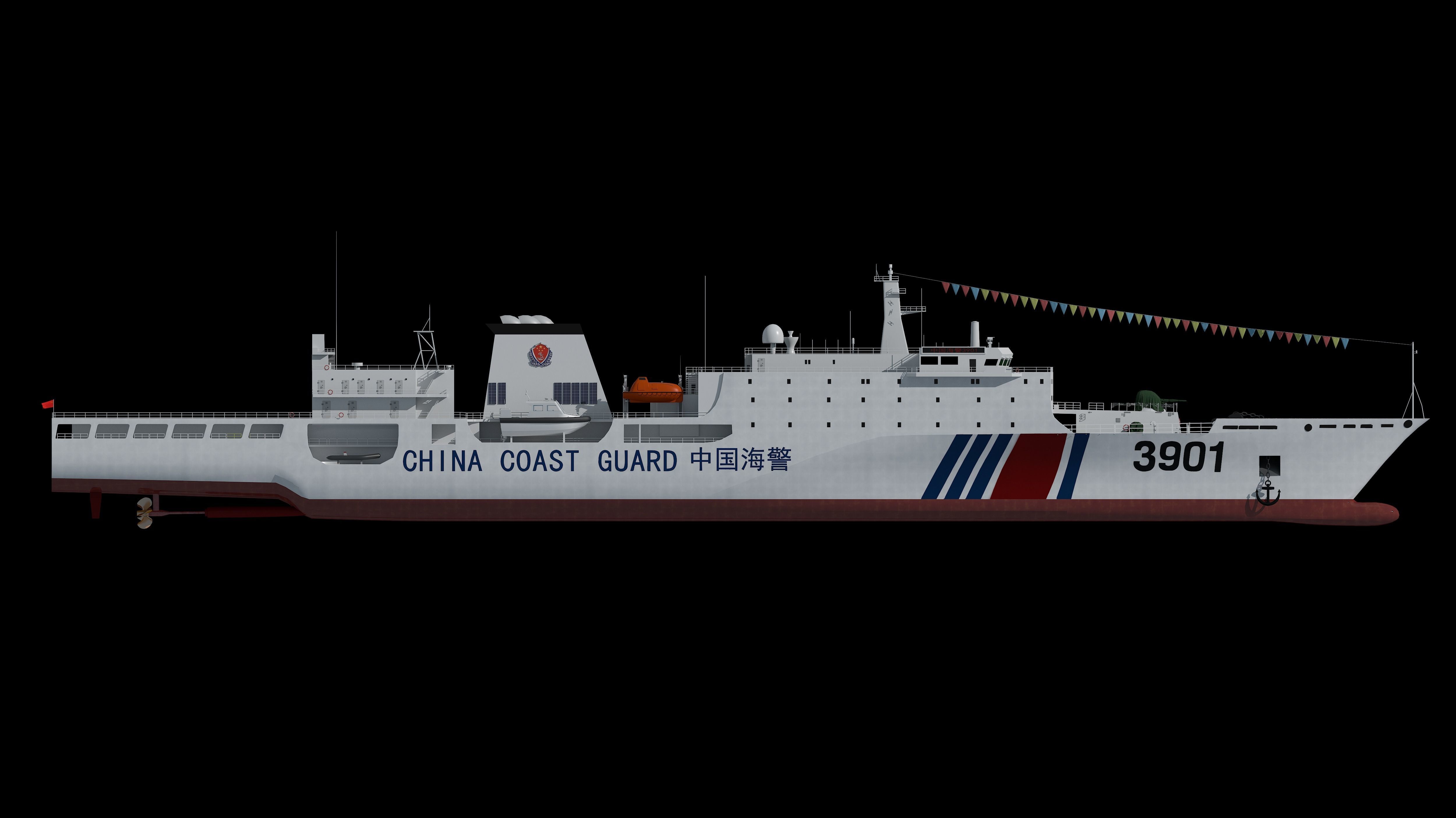 China Coast Guard 3901 CCGS 3901 China Coast Guard South  3D model_44