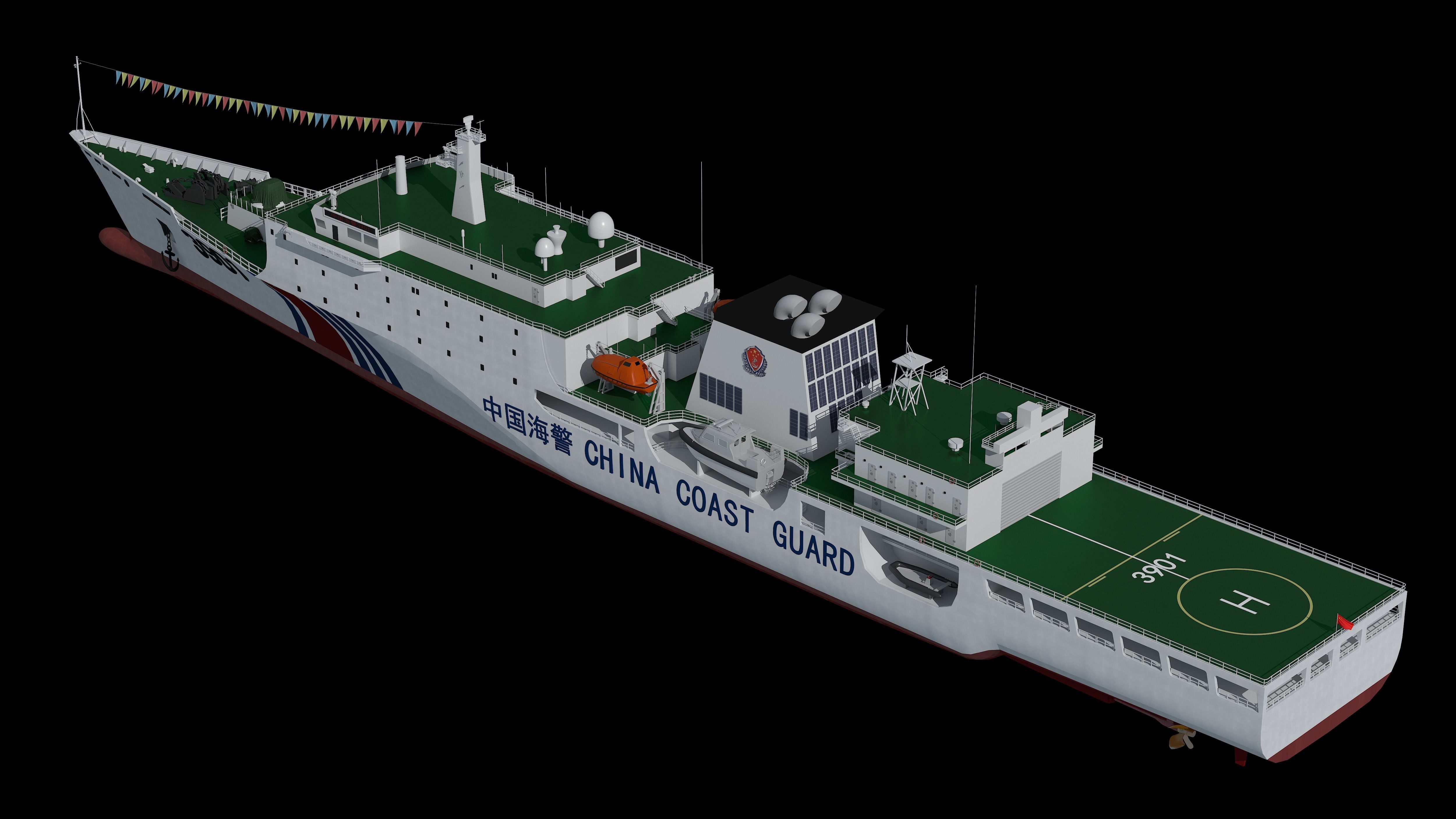 China Coast Guard 3901 CCGS 3901 China Coast Guard South  3D model_18