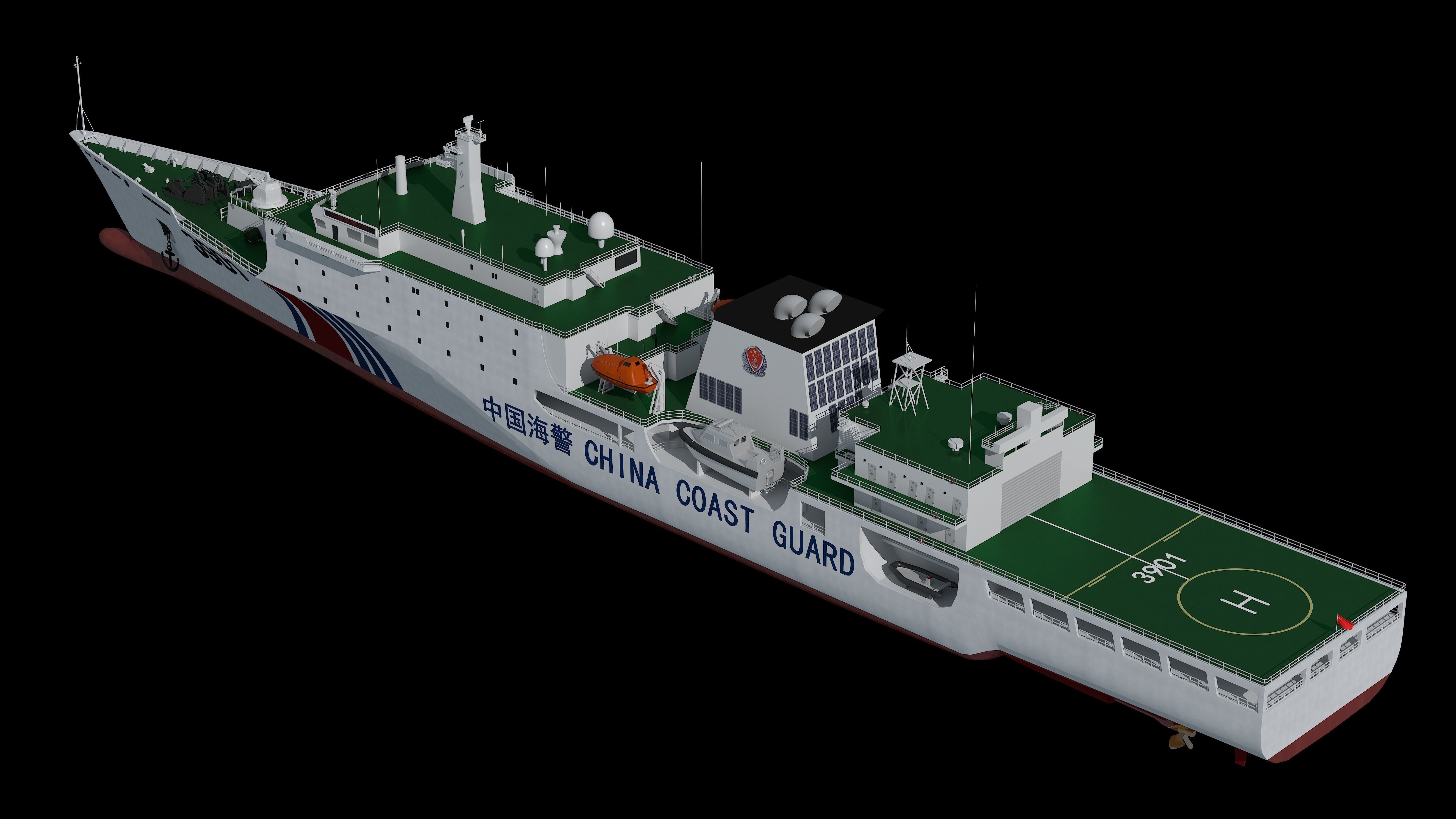 China Coast Guard 3901 CCGS 3901 China Coast Guard South  3D model_4