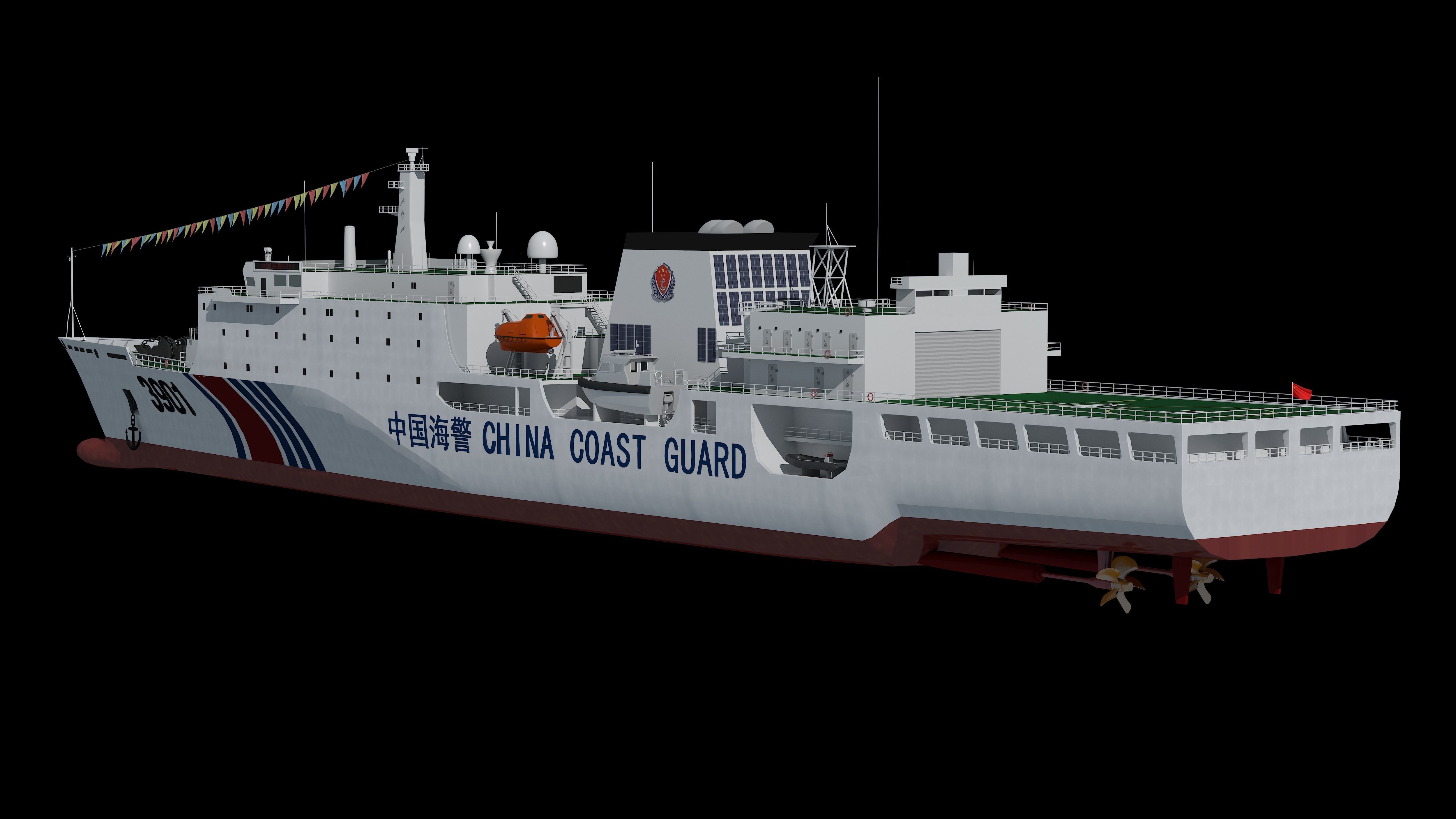China Coast Guard 3901 CCGS 3901 China Coast Guard South  3D model_19