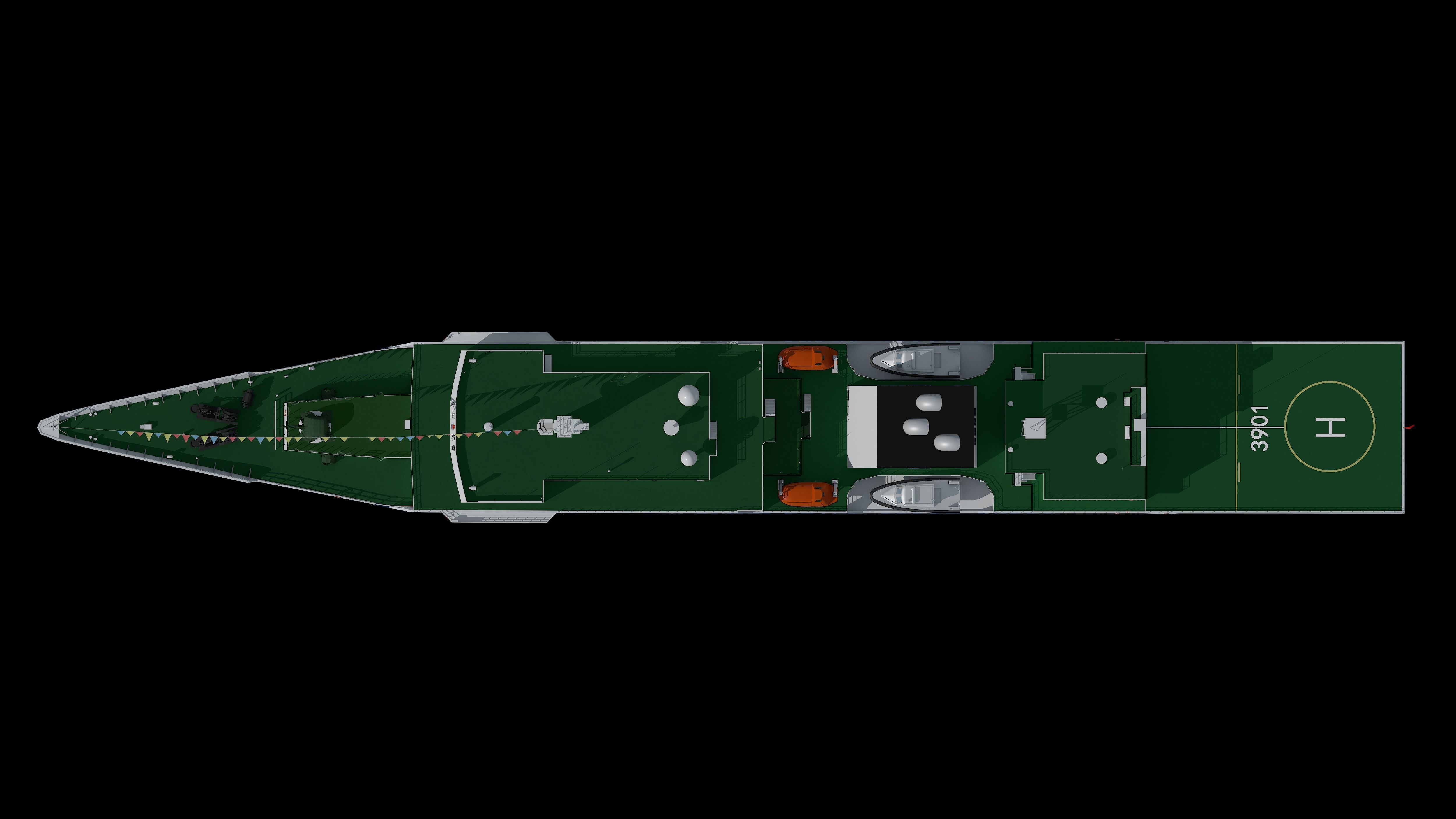 China Coast Guard 3901 CCGS 3901 China Coast Guard South  3D model_26