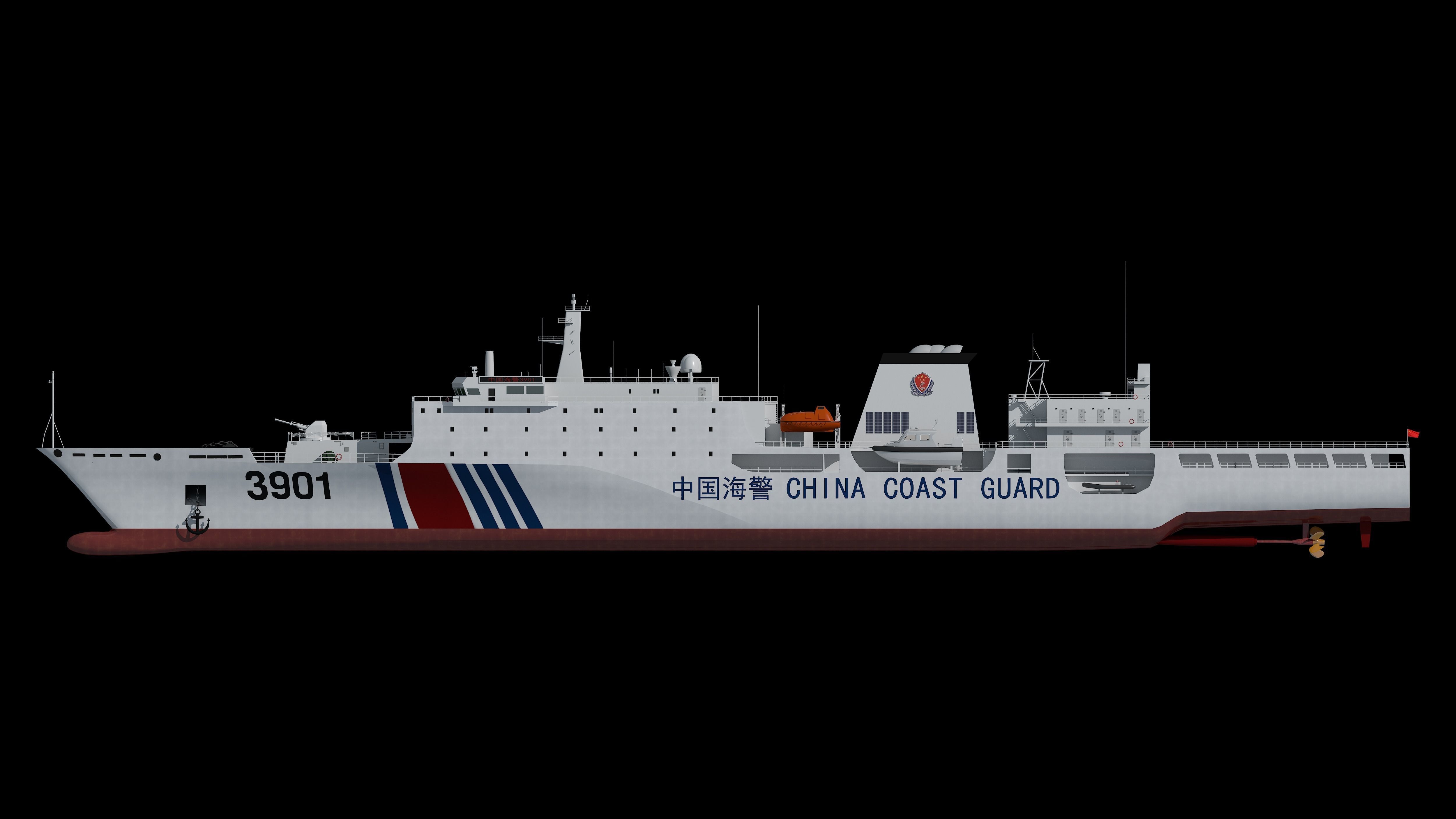 China Coast Guard 3901 CCGS 3901 China Coast Guard South  3D model_13