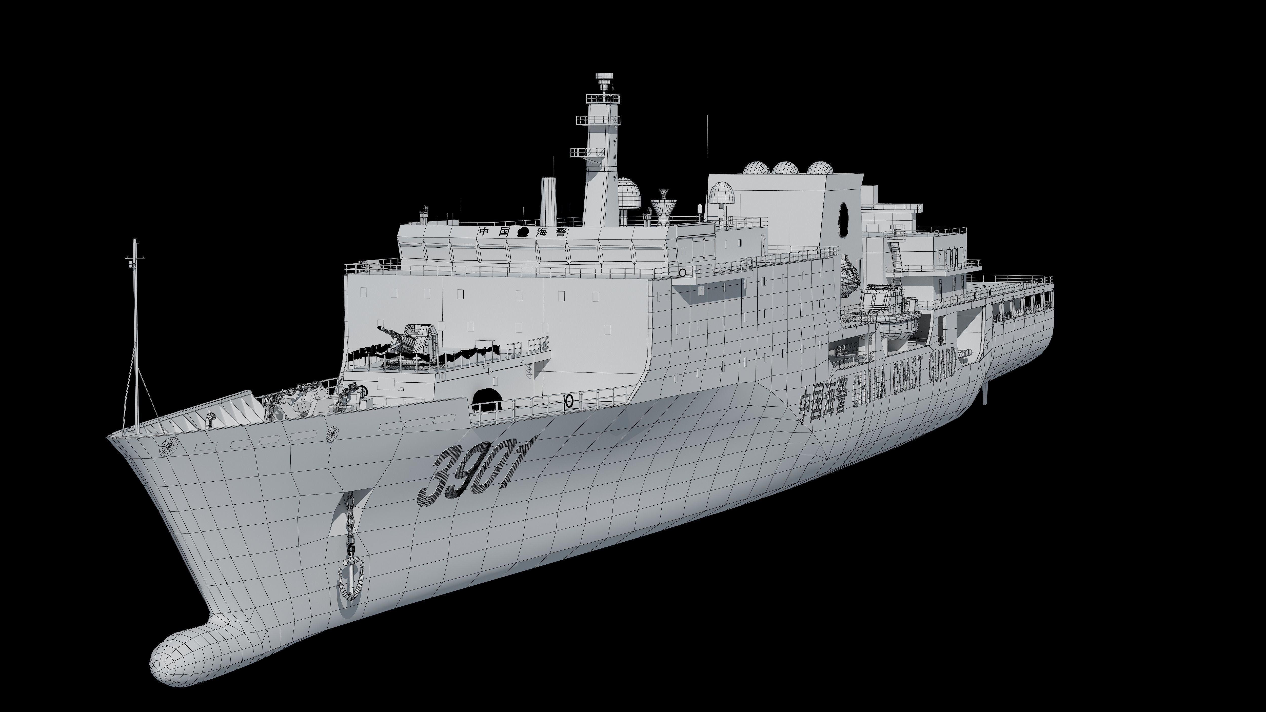 China Coast Guard 3901 CCGS 3901 China Coast Guard South  3D model_39