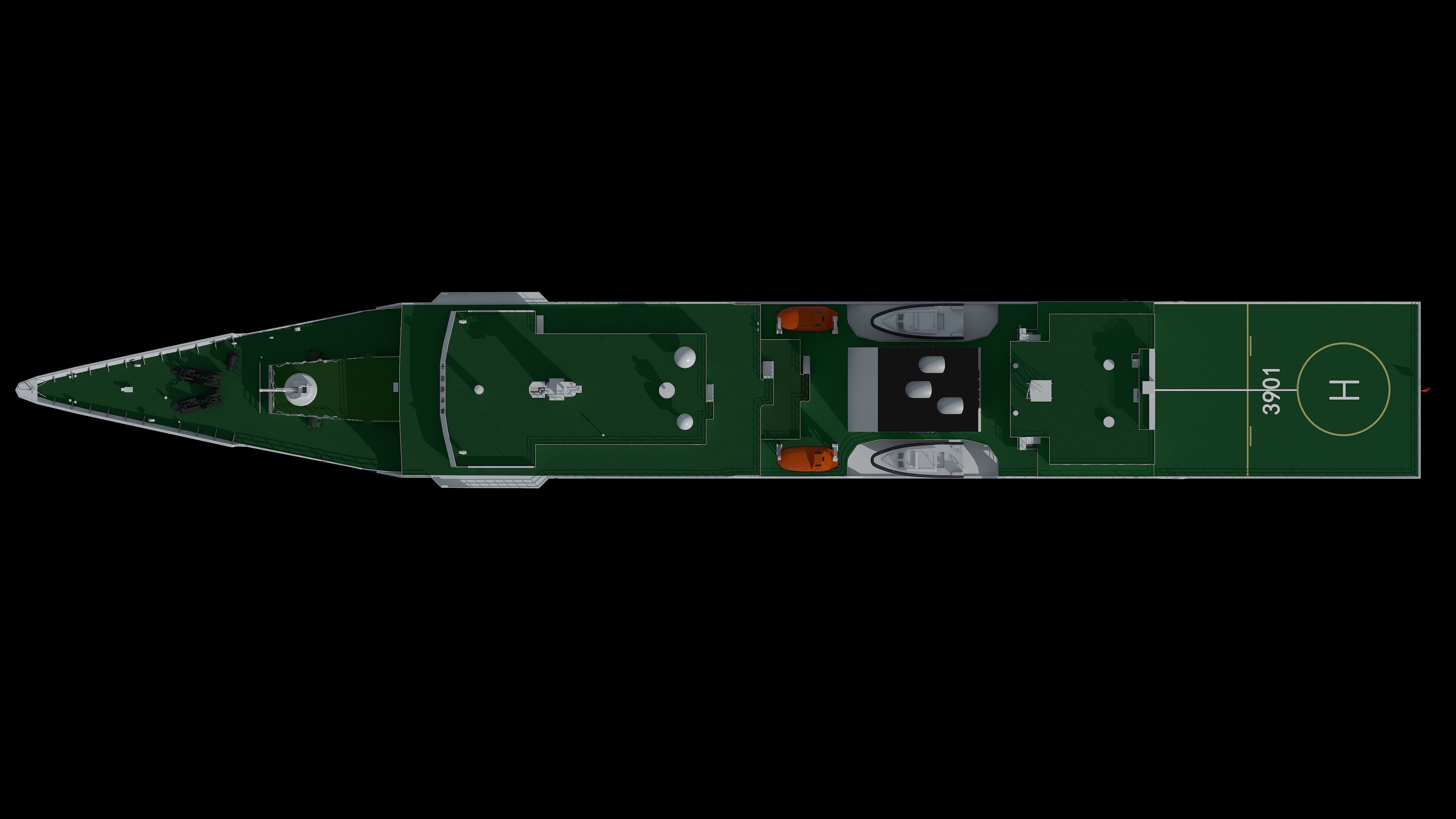 China Coast Guard 3901 CCGS 3901 China Coast Guard South  3D model_14