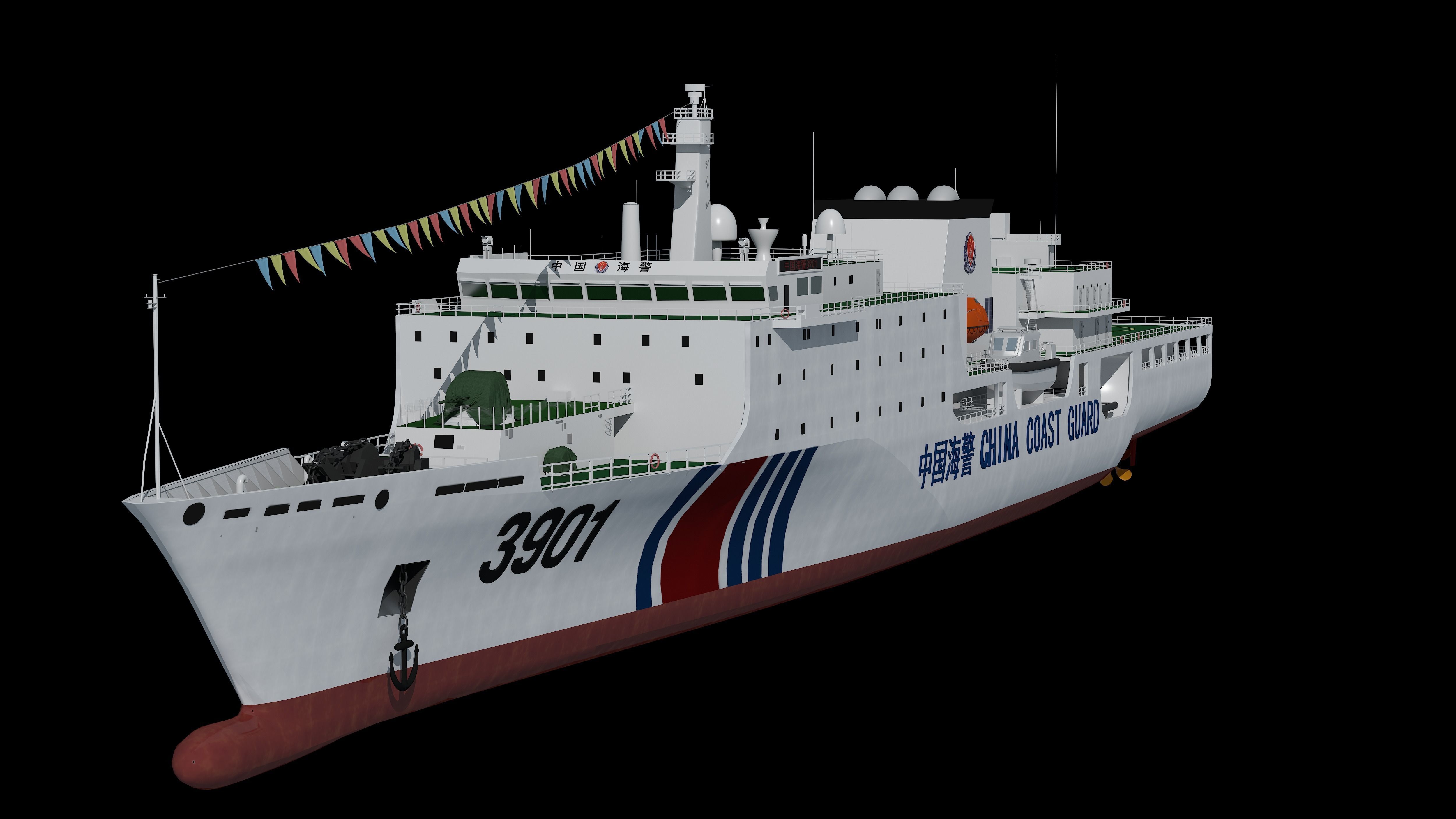 China Coast Guard 3901 CCGS 3901 China Coast Guard South  3D model_21