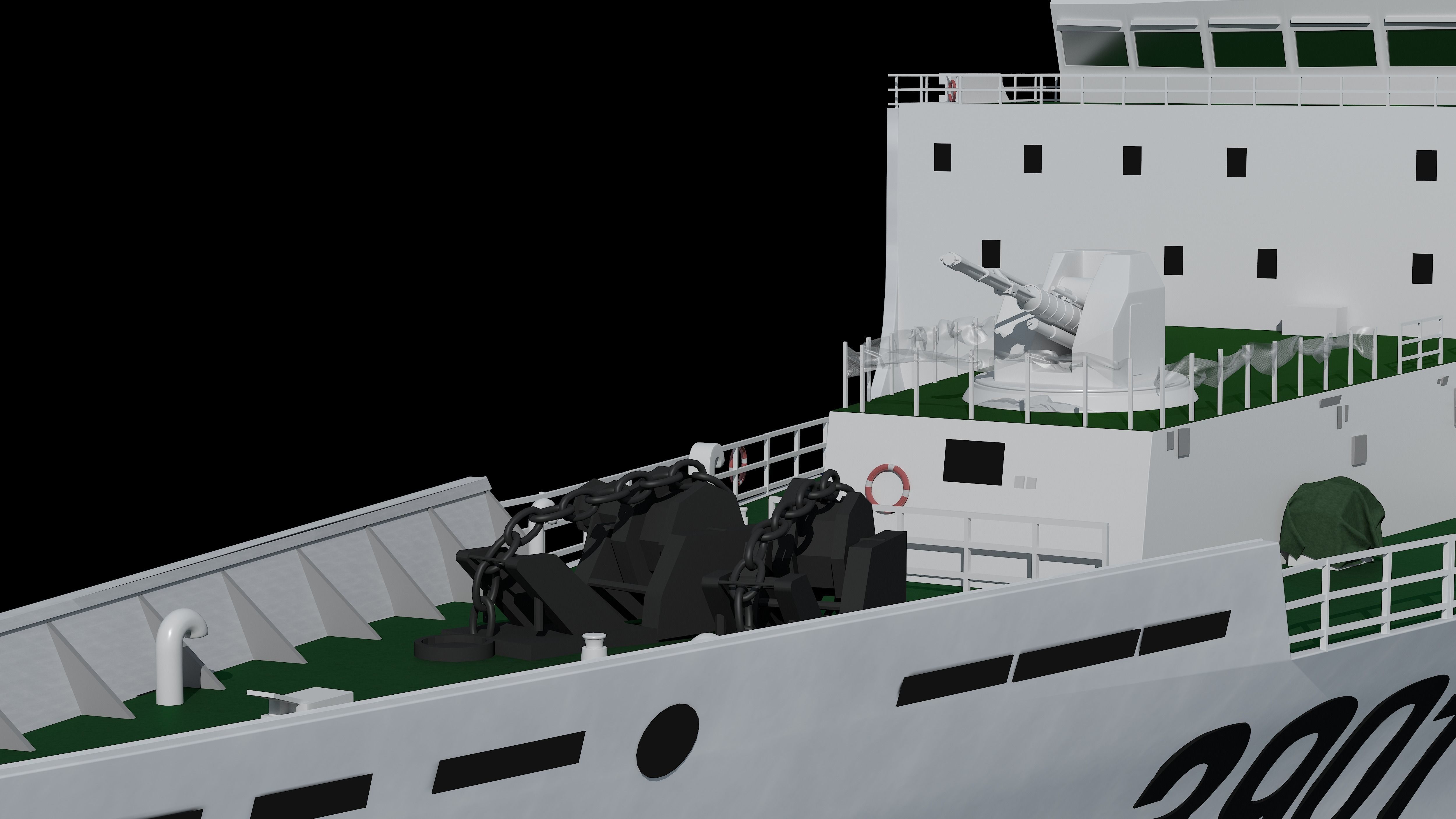 China Coast Guard 3901 CCGS 3901 China Coast Guard South  3D model_10
