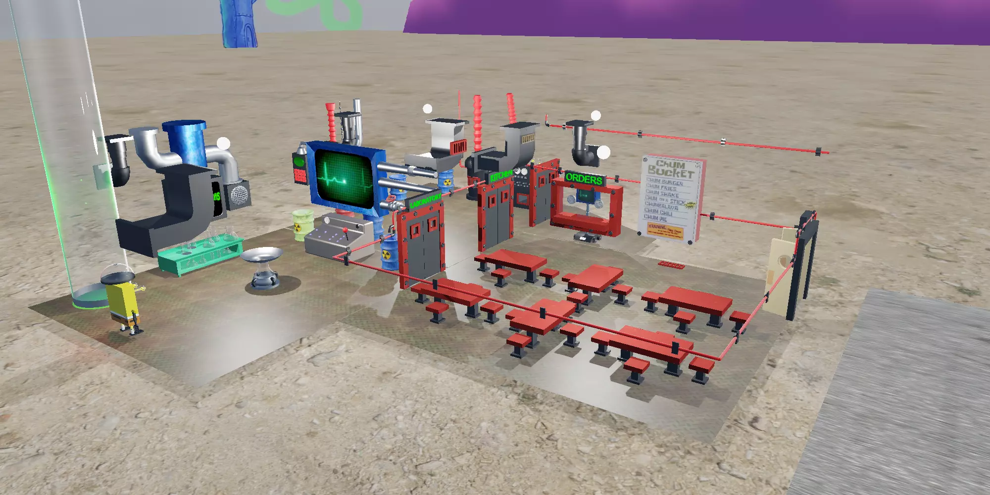 Chum Bucket Complete Rooms 3D model_0