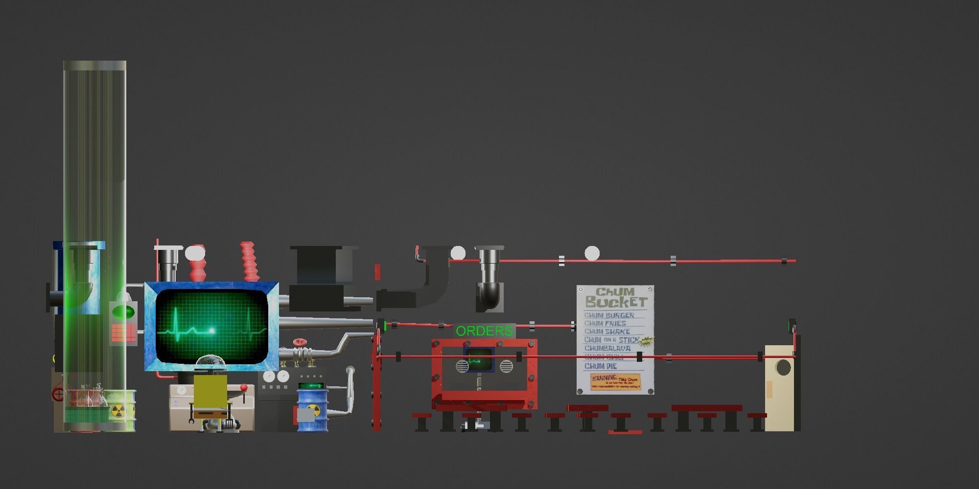 Chum Bucket Complete Rooms 3D model_7