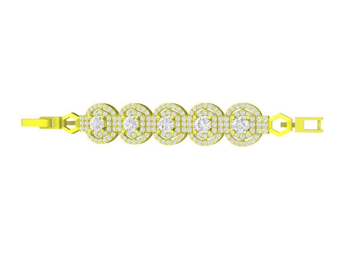 A6501 Diamond Women Bracelets 3D print model_1