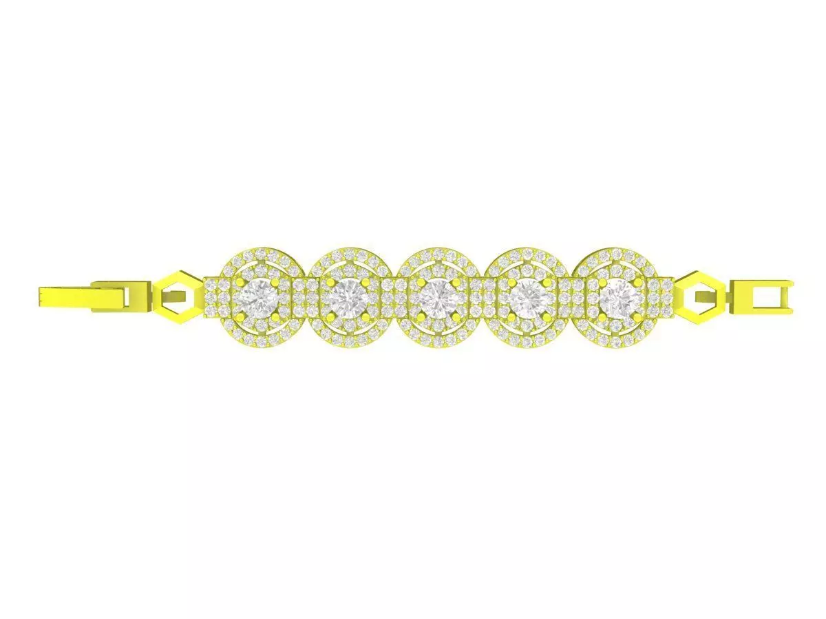 A6501 Diamond Women Bracelets 3D print model_0