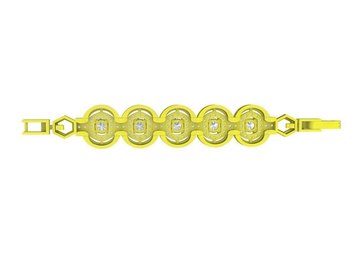 A6501 Diamond Women Bracelets 3D print model_3