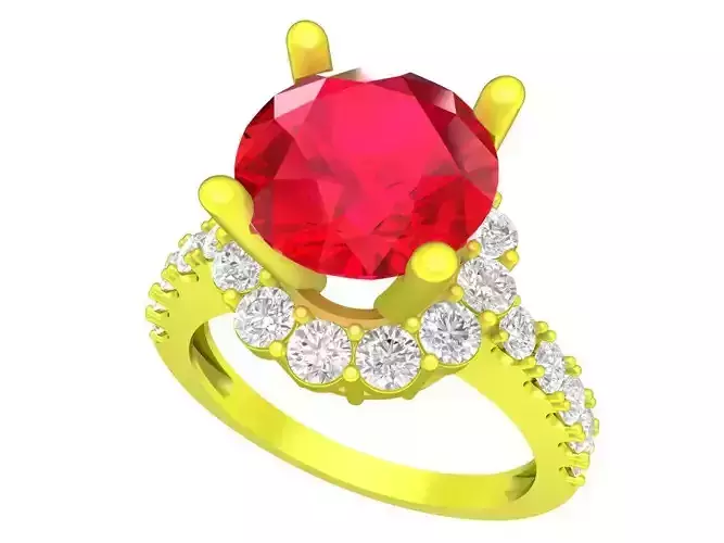 A6547 Simple Diamond Women Ring