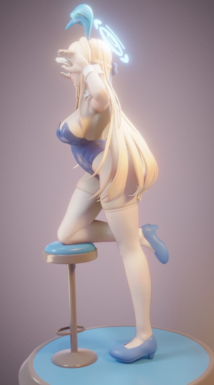 Asuma toki Blue archive Figurine for 3D printing 3D print model_5