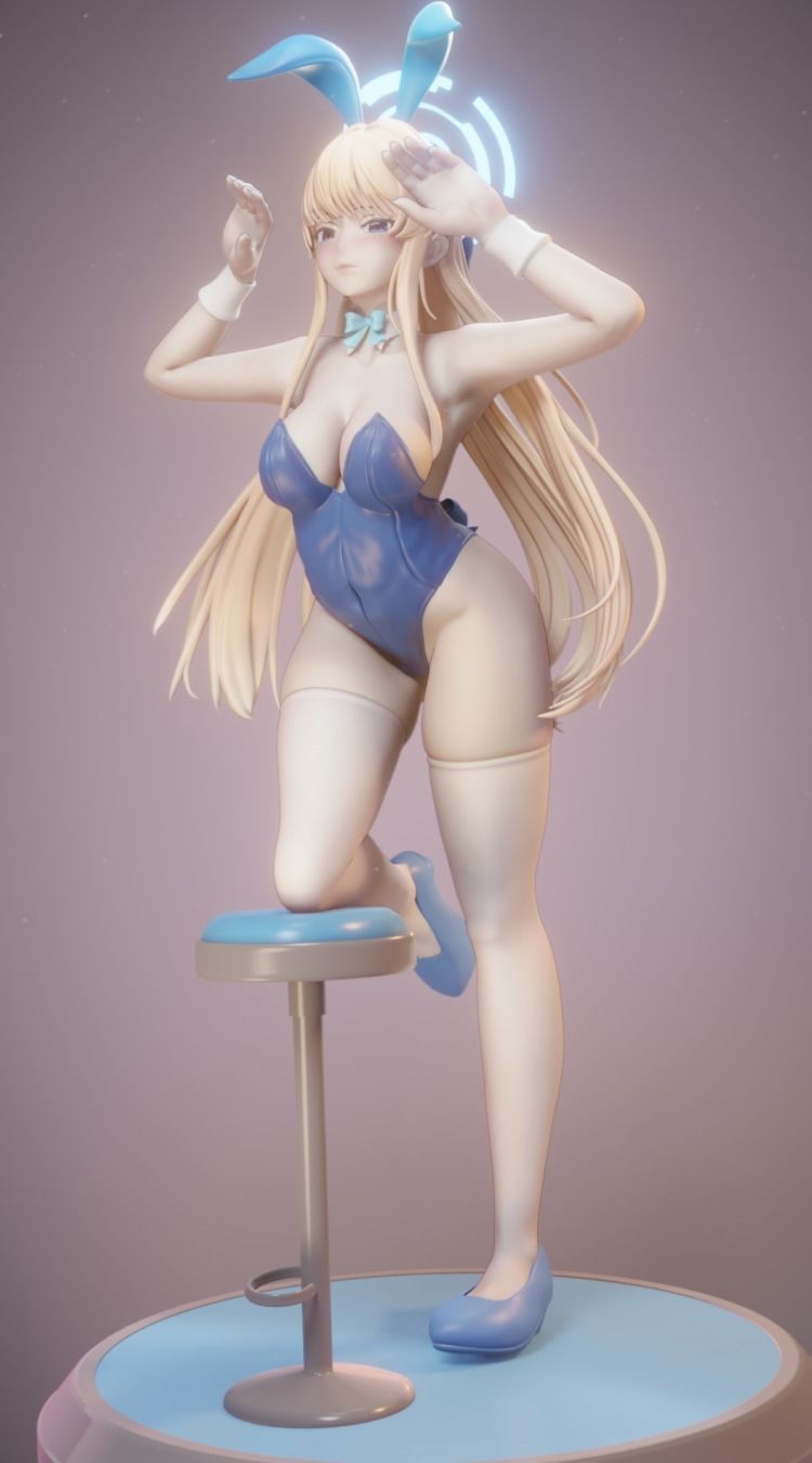 Asuma toki Blue archive Figurine for 3D printing 3D print model_2