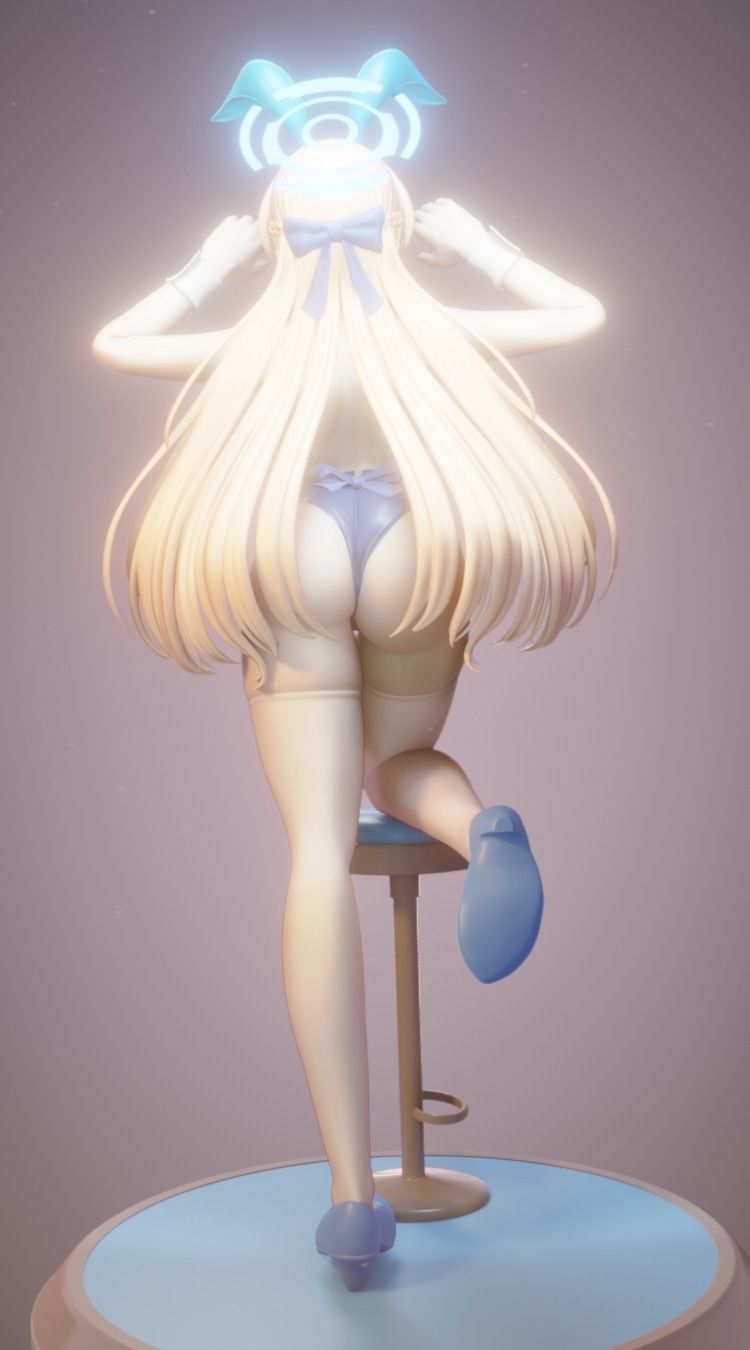 Asuma toki Blue archive Figurine for 3D printing 3D print model_4