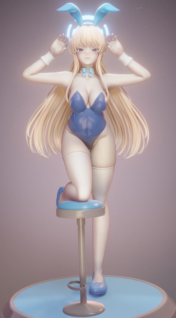 Asuma toki Blue archive Figurine for 3D printing 3D print model_1