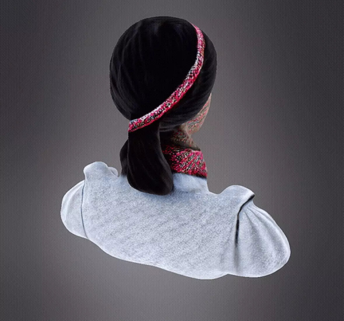 Futurustic Women Head model 3D print model