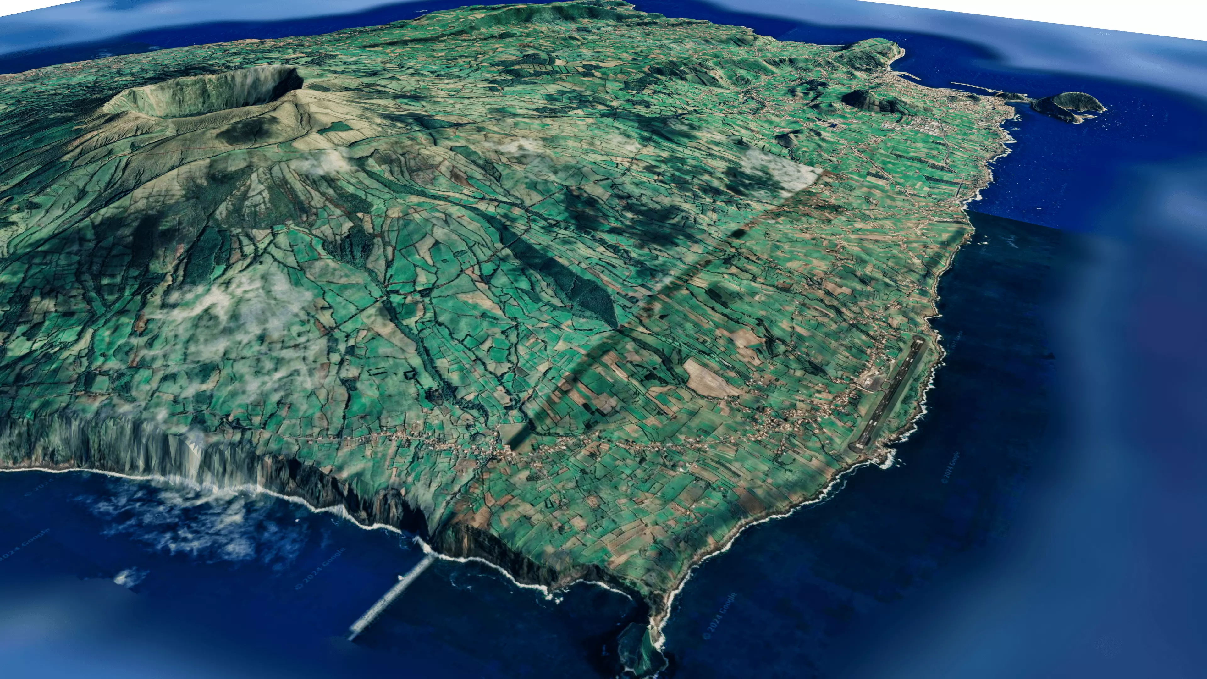 Faial island 3d model terrain 3D model