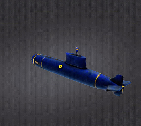 Submarine 3D print model