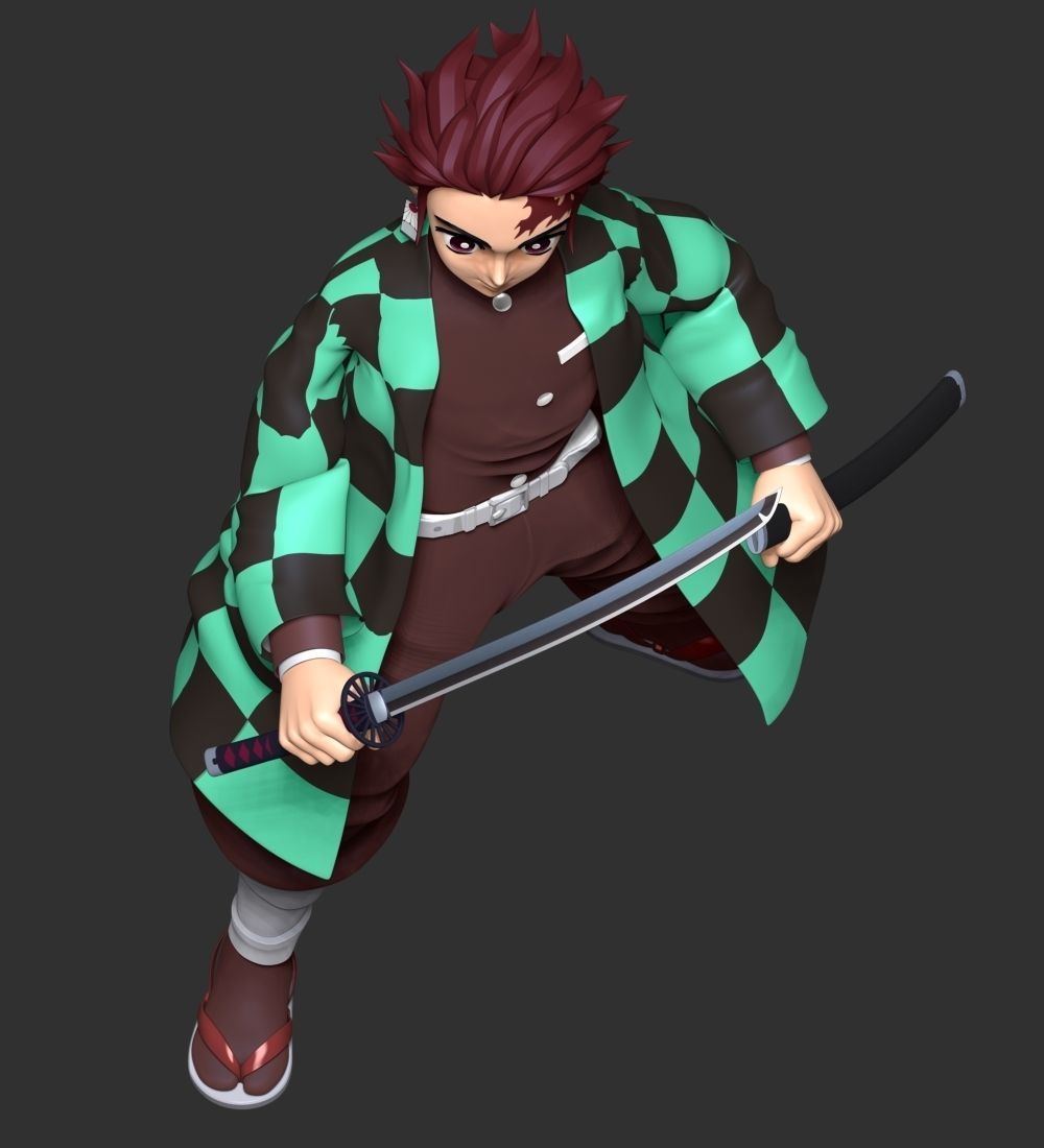 Demon Slayer Hinokami Chronicles - Tanjiro 3D print model_7