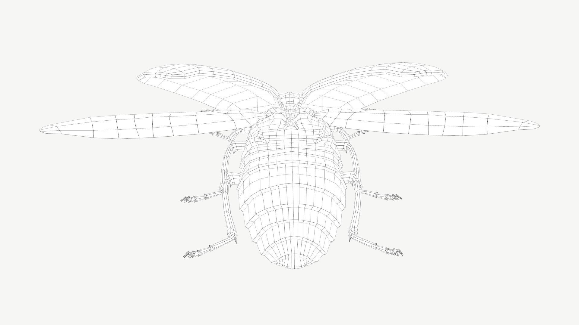 Firefly Low-poly 3D model_7